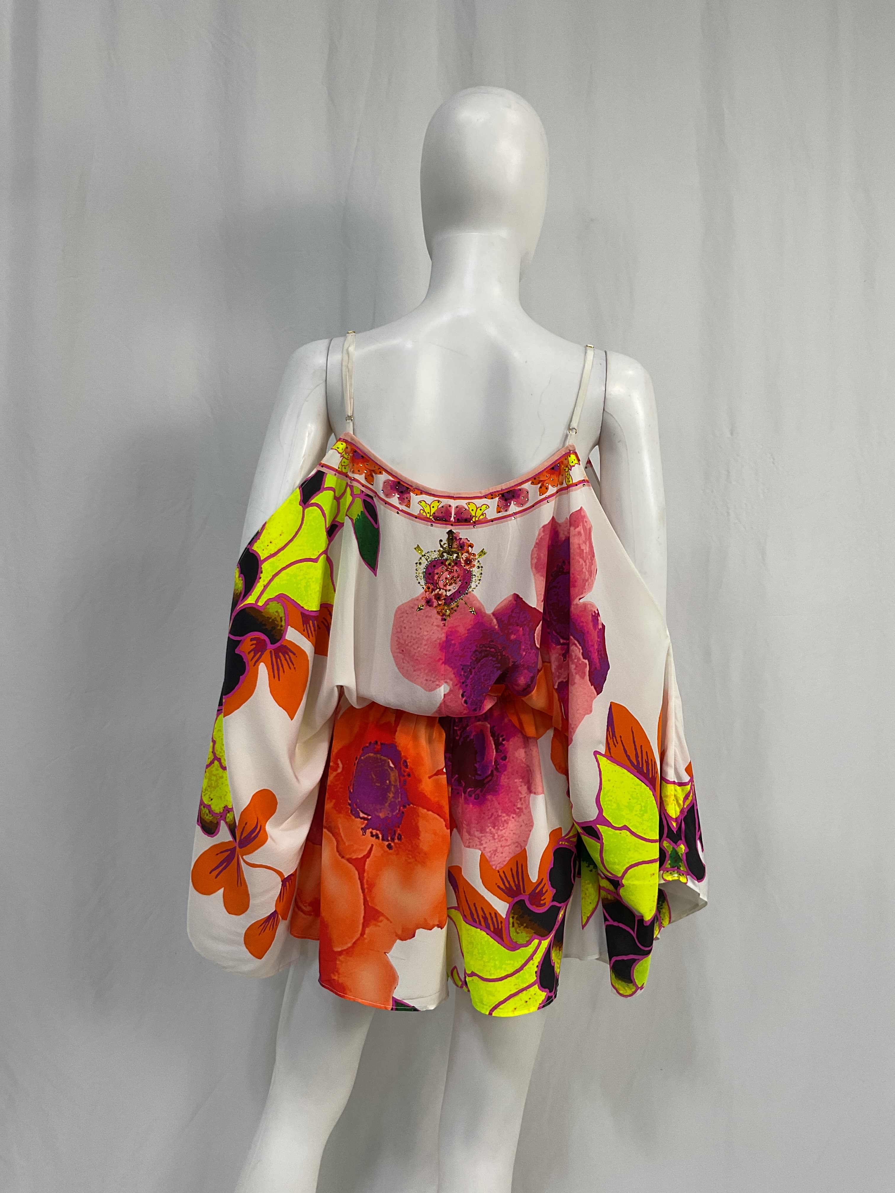 Camilla Silk Drop Shoulder Playsuit - Image 2