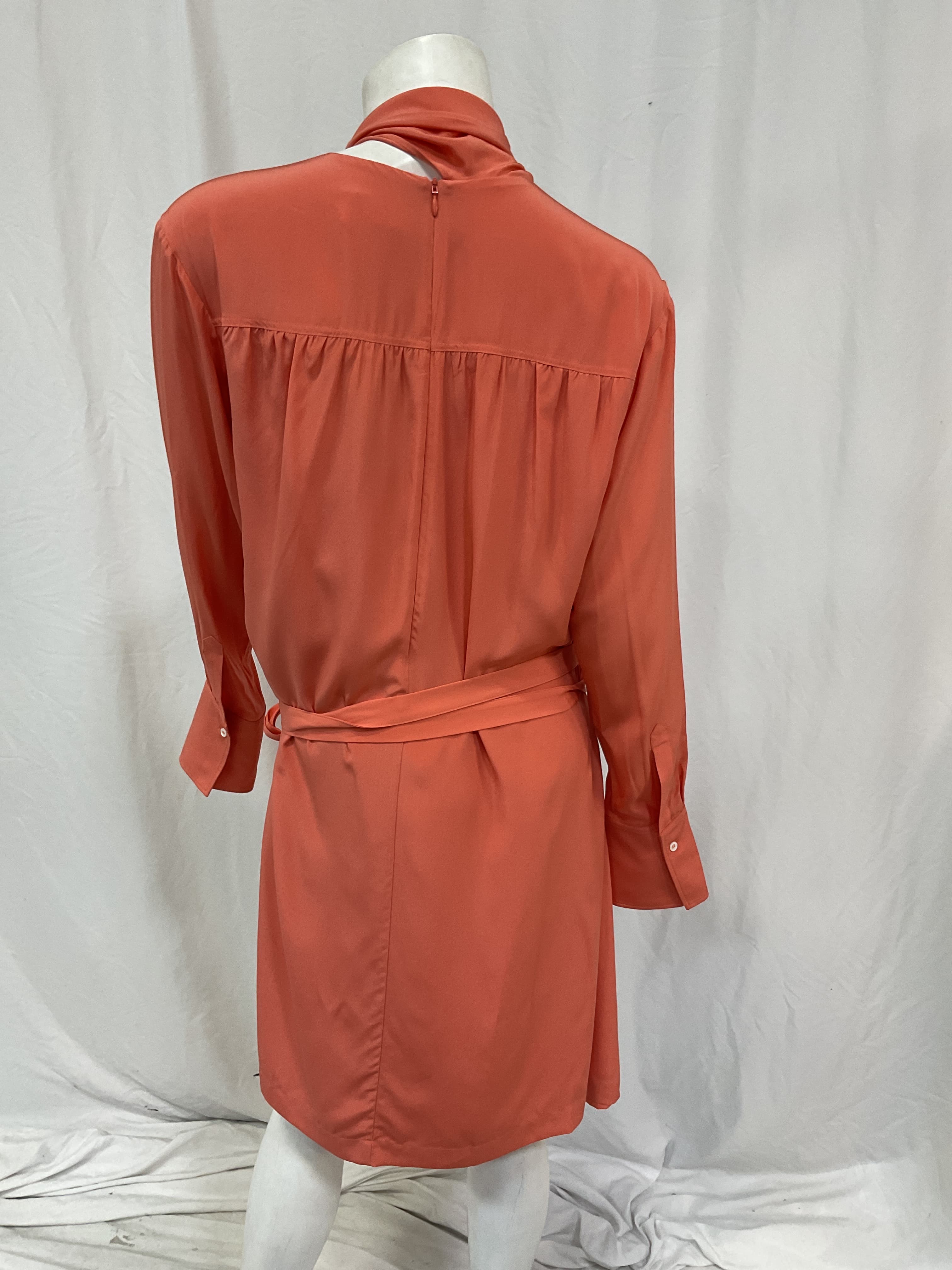 Pleated Silk Mini Dress - Image 1
