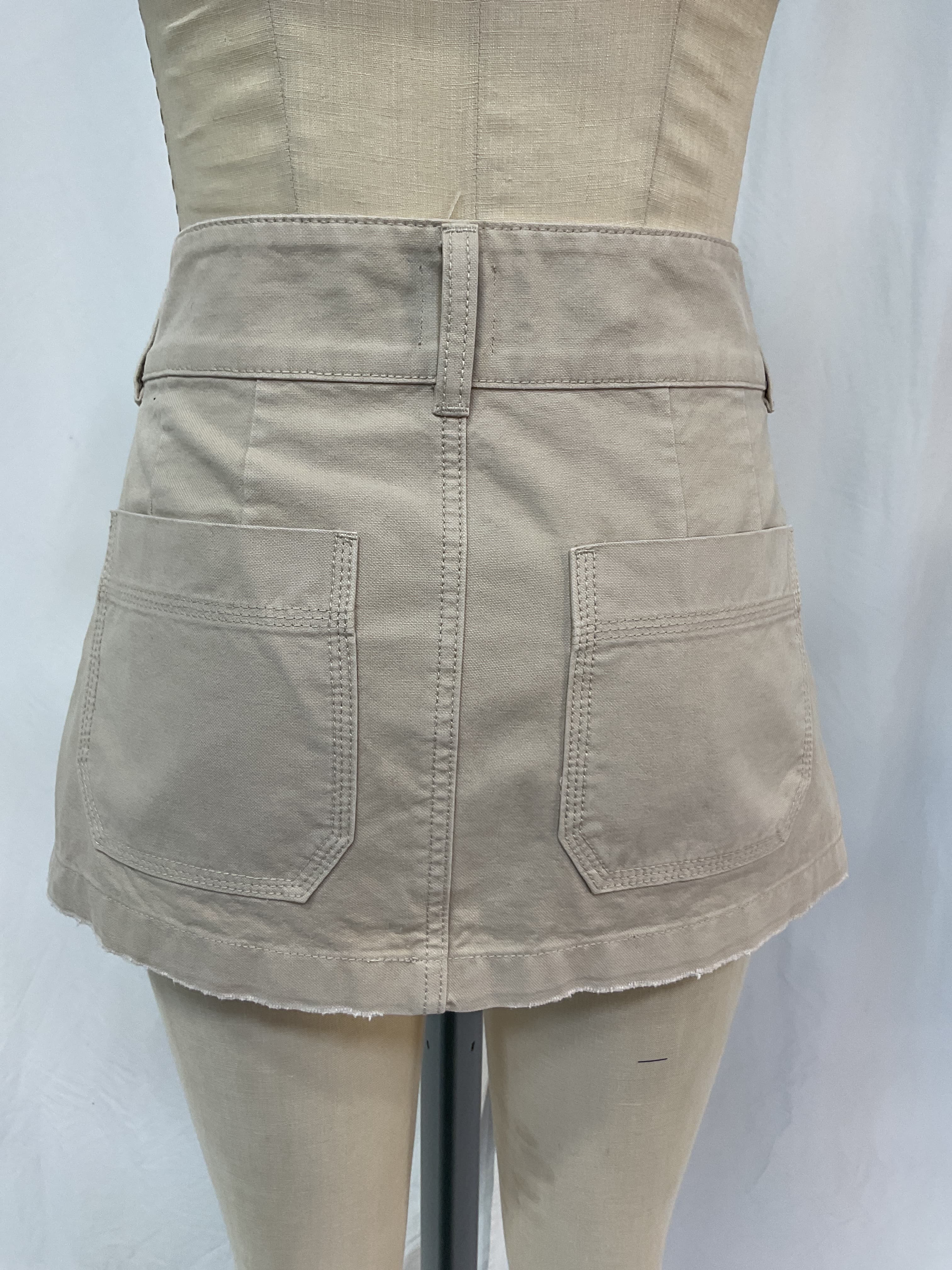 Workwear Mini Skirt In Taupe - Image 3