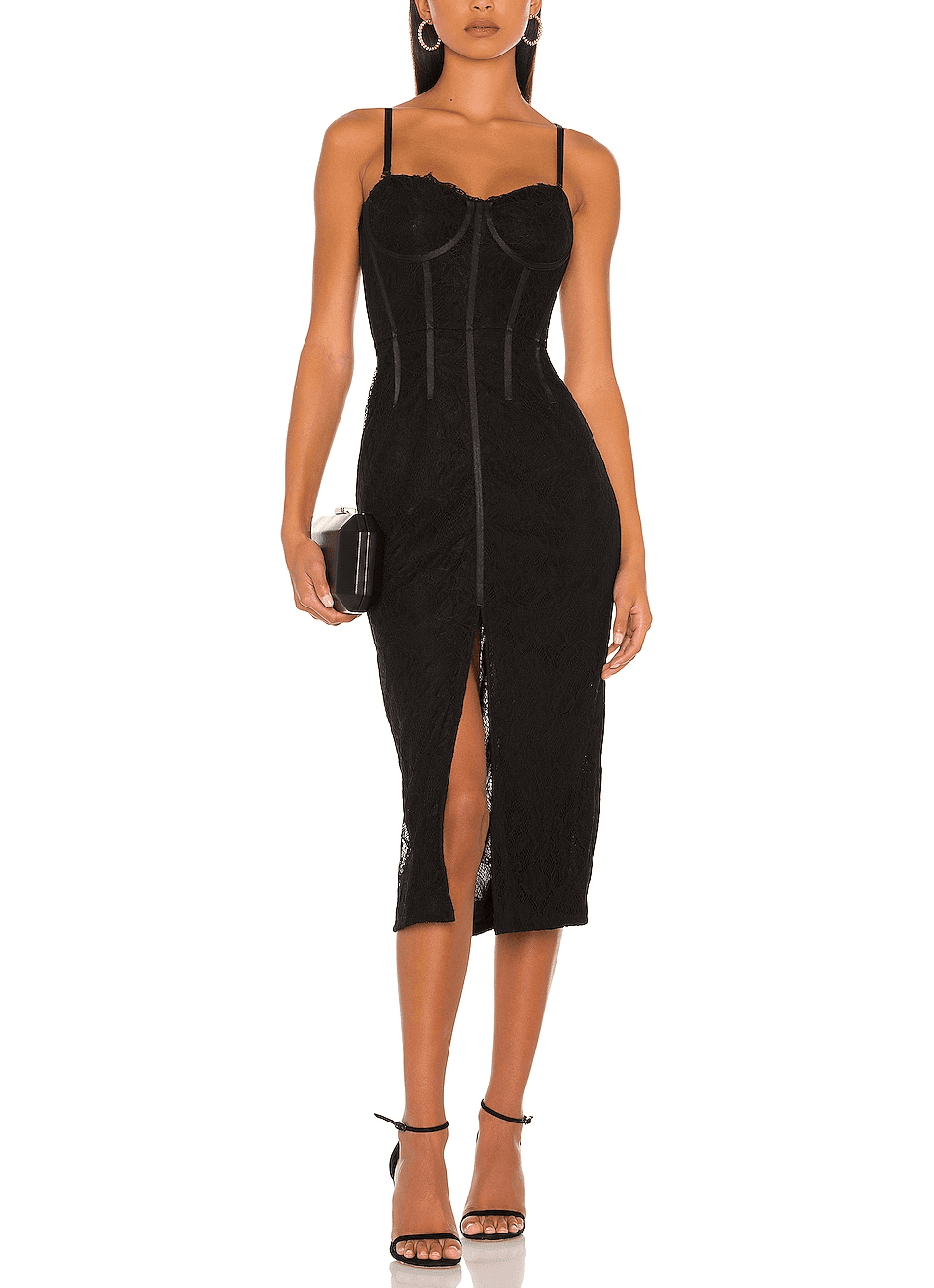 X Revolve Lace Bustier Midi Dress - Image 1