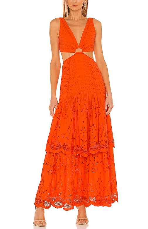Juliette Dress In Scarlet - Image 1