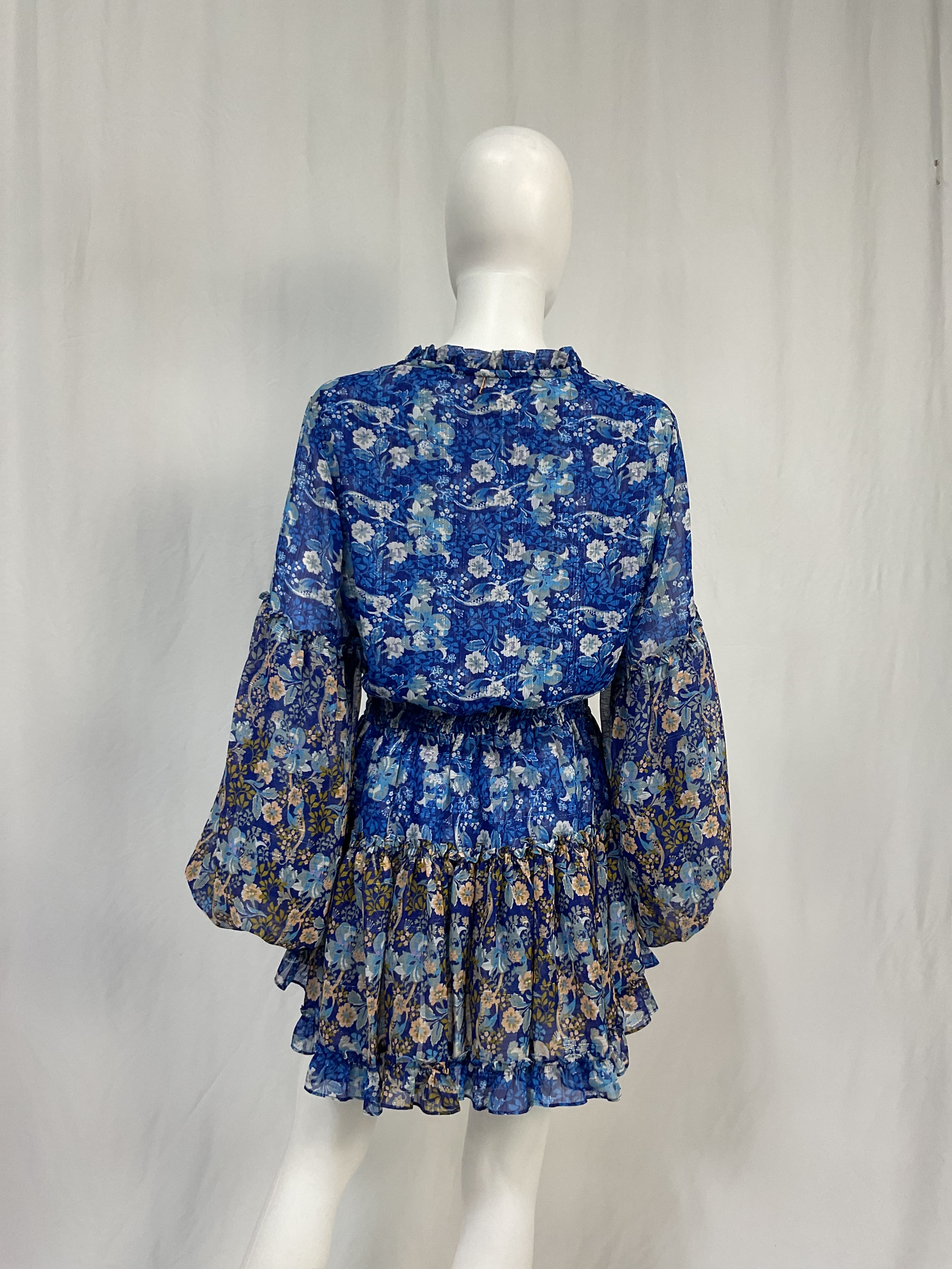 Elisabetta Dress In Lapis Ombre - Image 2