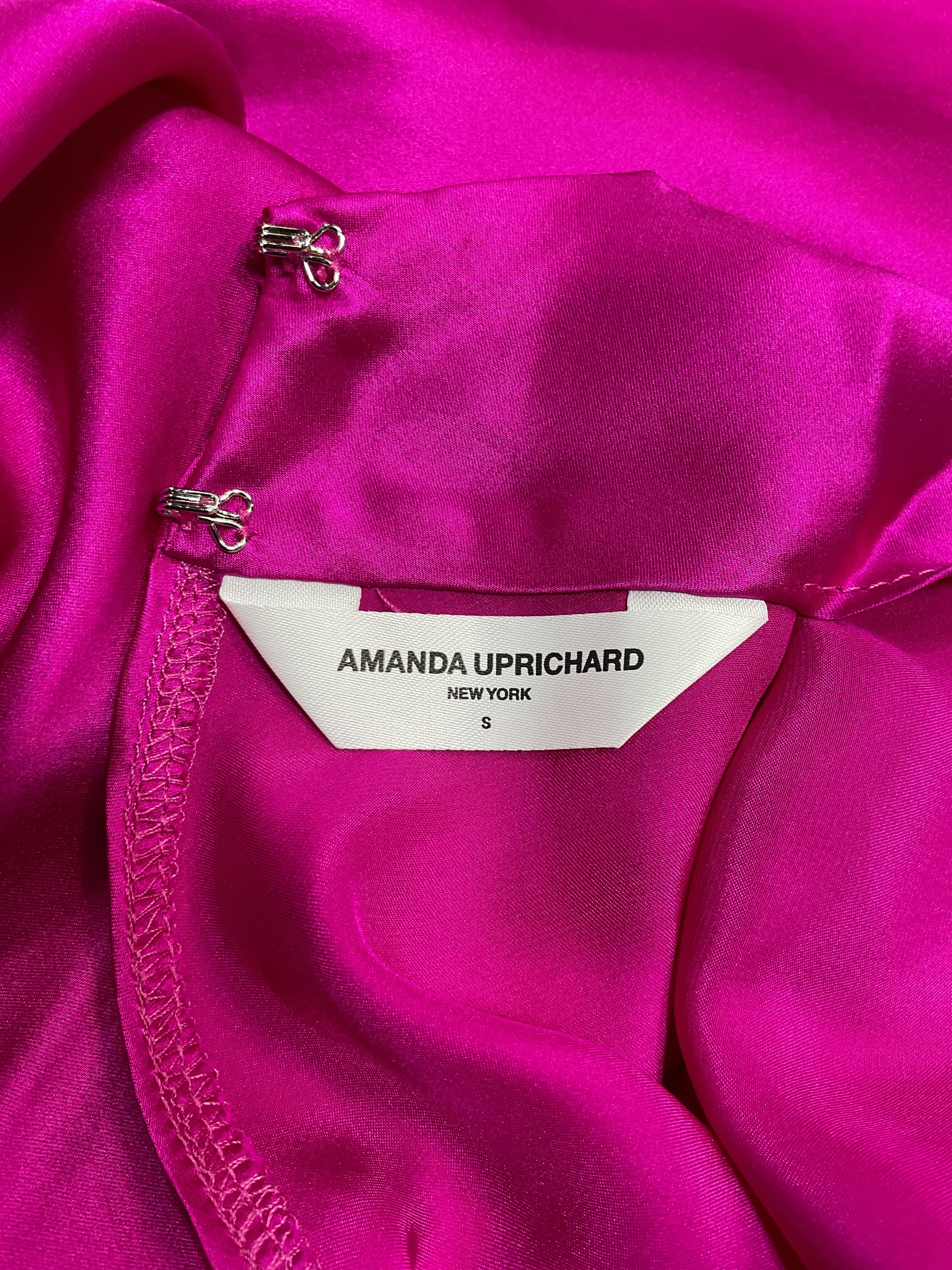 Stanford Midi Dress In Dark Hot Pink - Image 4