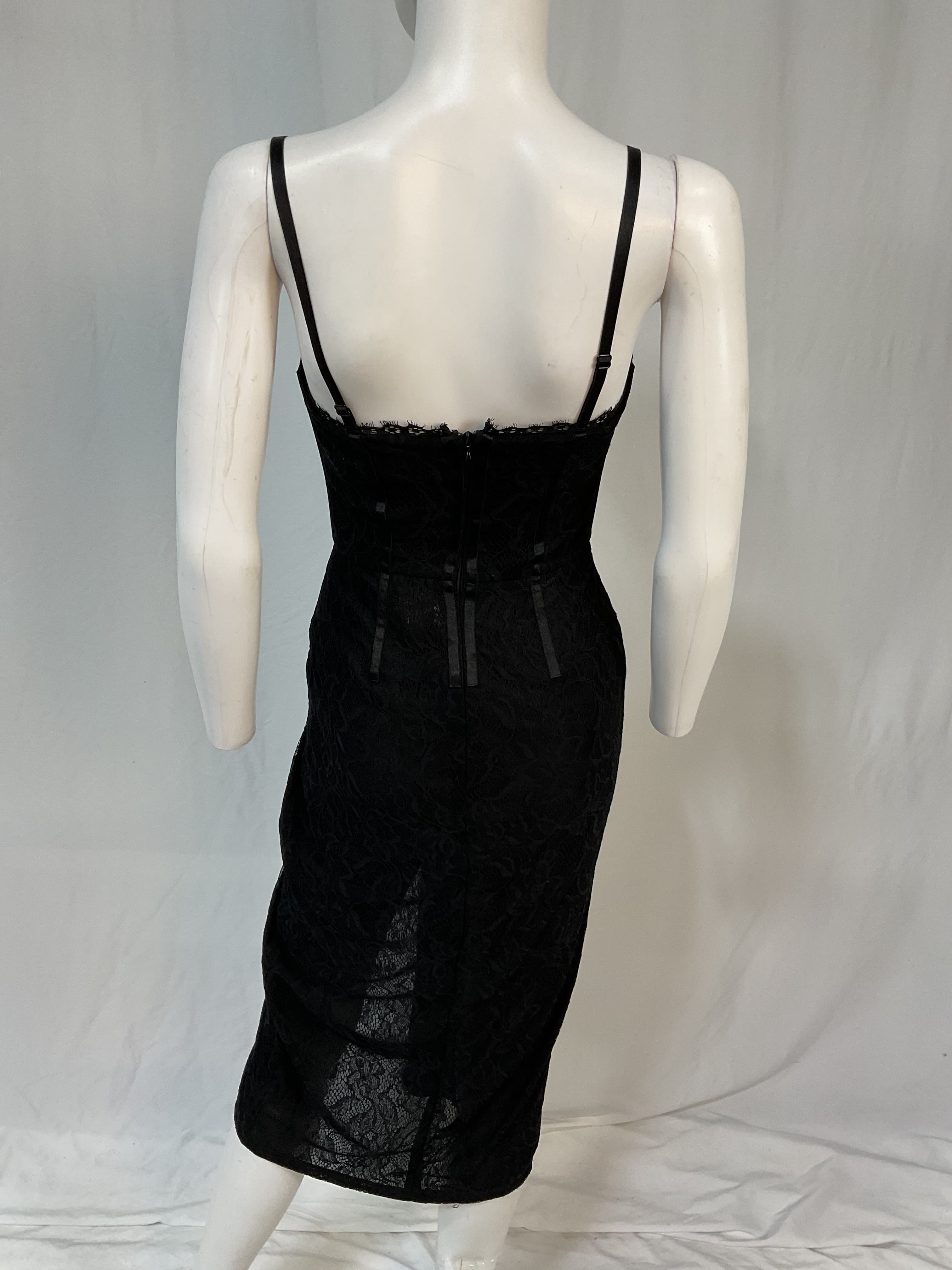 X Revolve Lace Bustier Midi Dress - Image 3