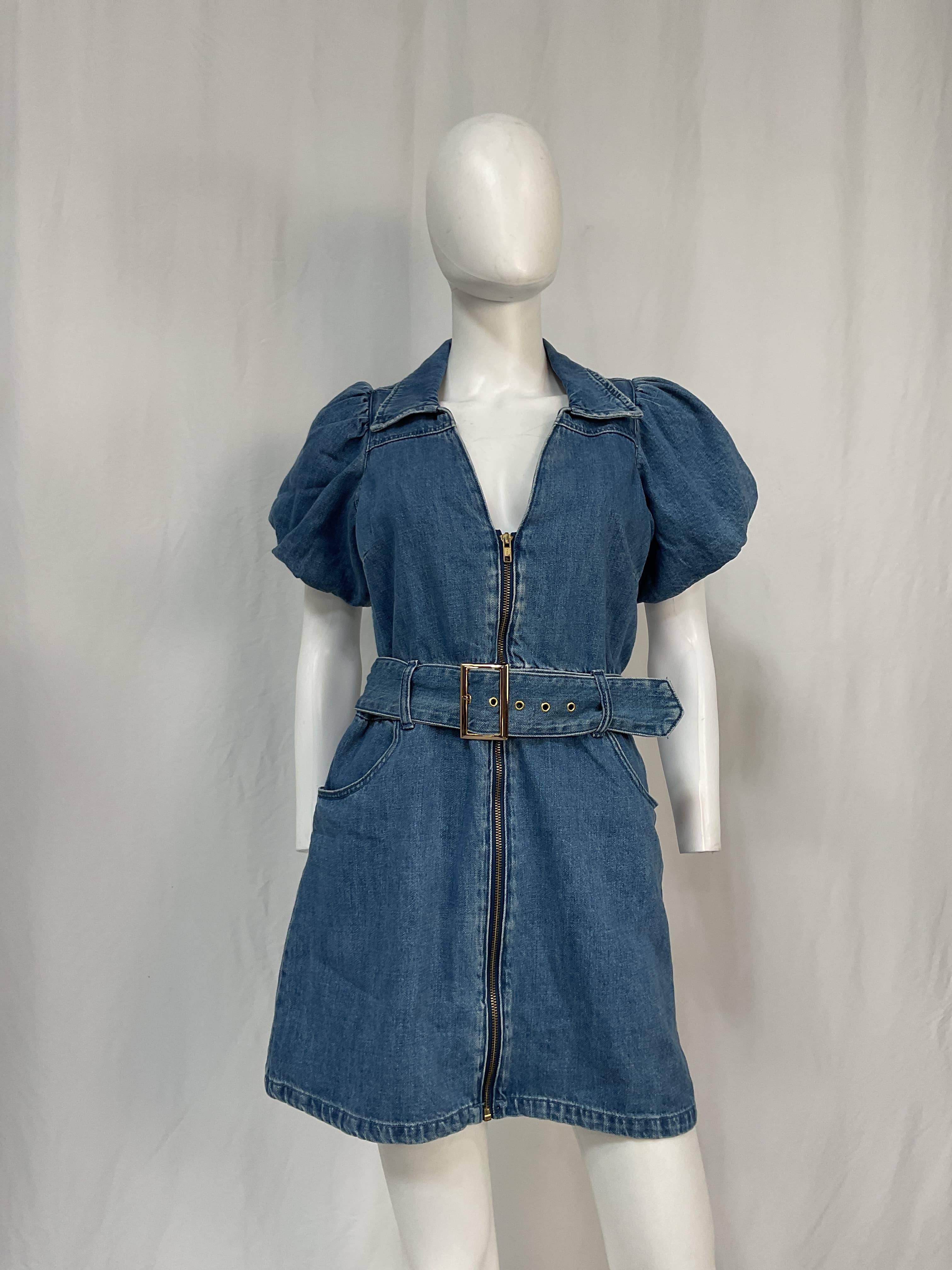 Oxford Mini Dress In Stormy Blue - Image 2