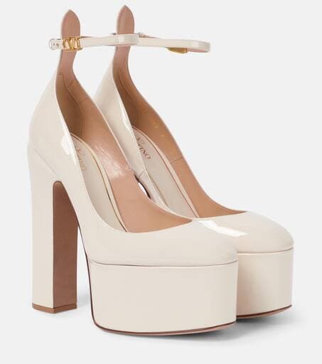 Garavani Tan-Go Patent Leather Platform Pumps - Image 1