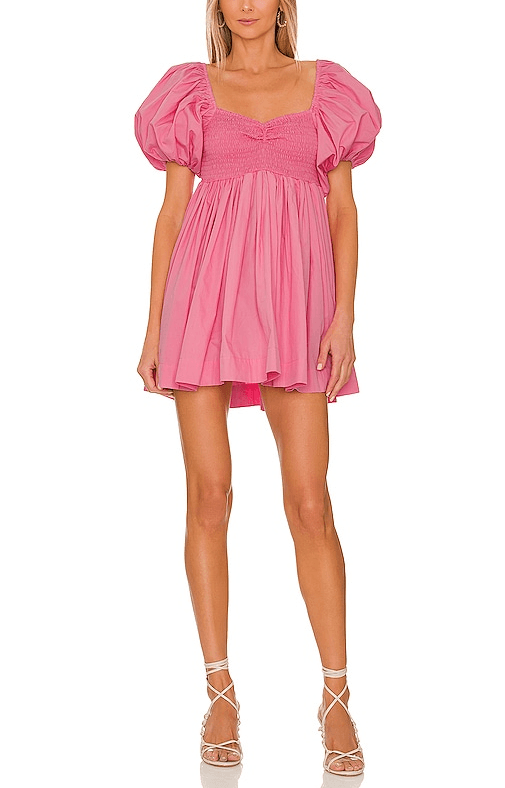 Puff Sleeve Dress In Floss - Image 1