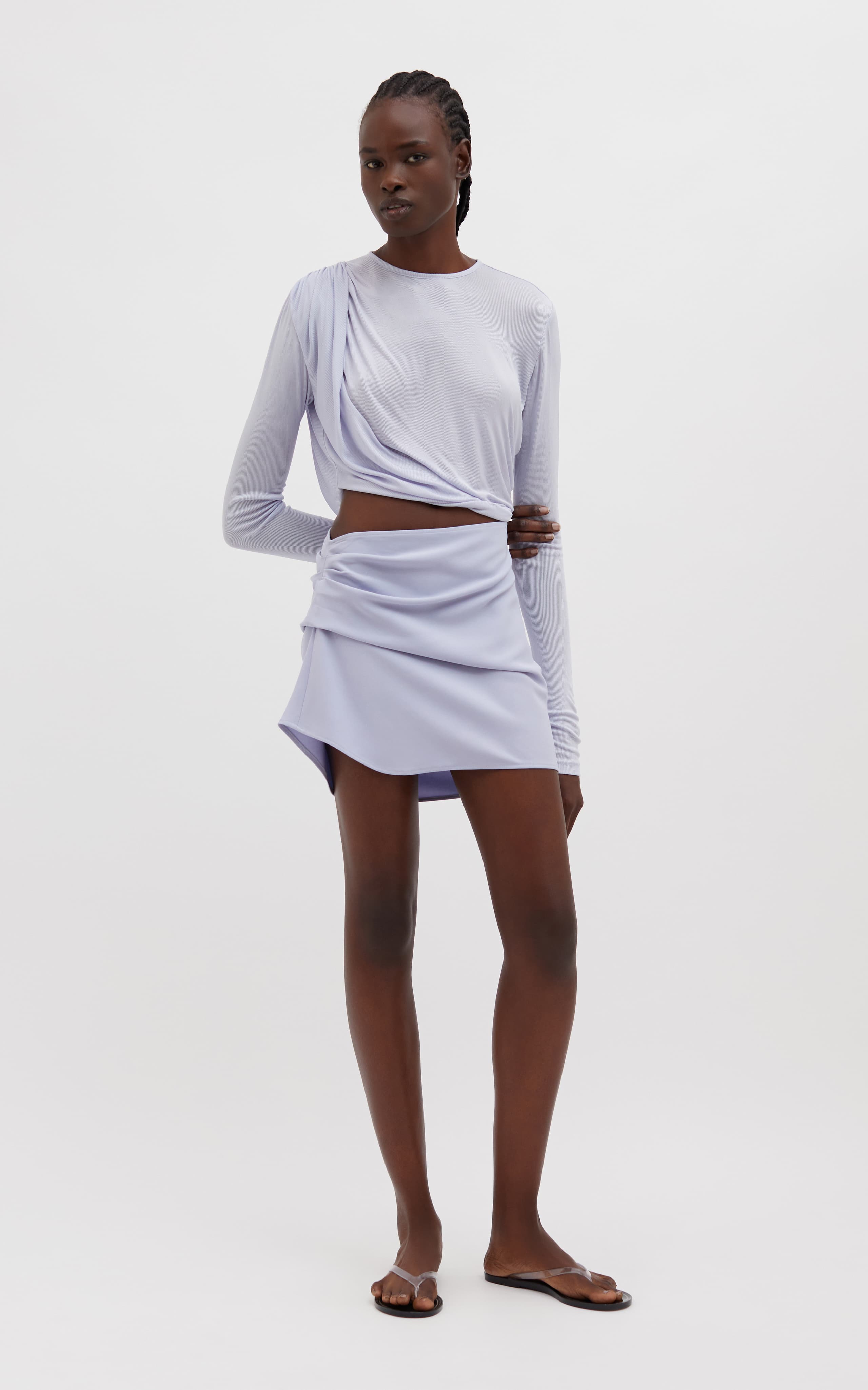 Draped Mini Dress - Image 3