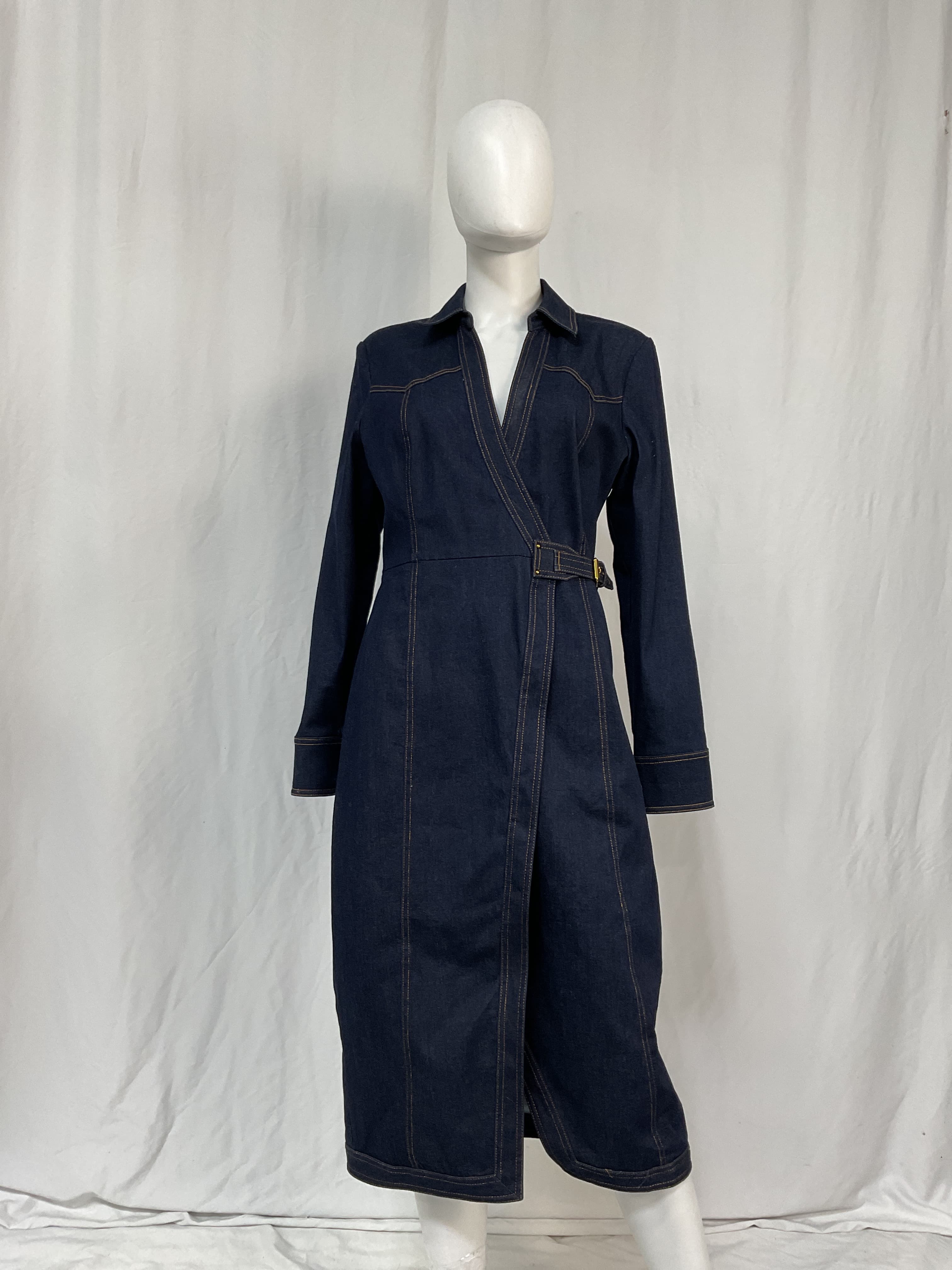Arlington Denim Wrap Dress - Image 3
