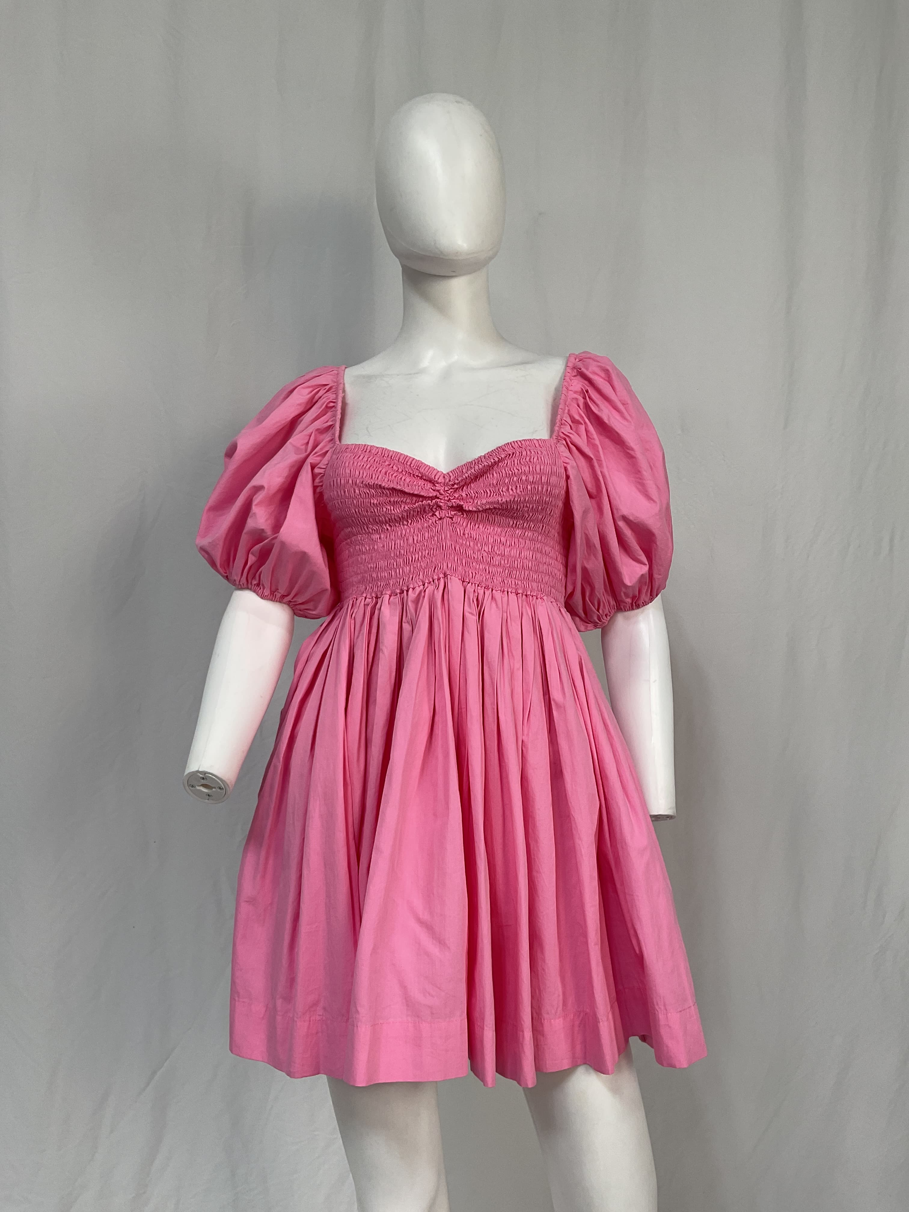 Puff Sleeve Dress In Floss - Image 3