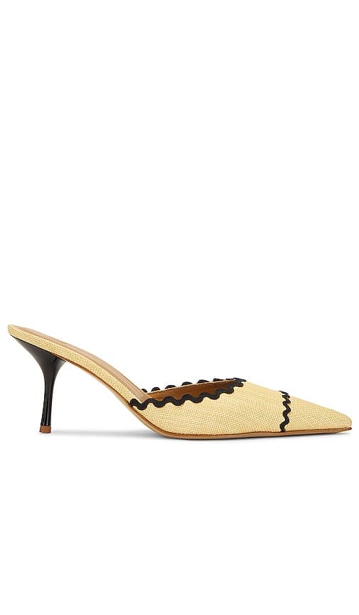 Pin Heel Mule In Muslin - Image 1