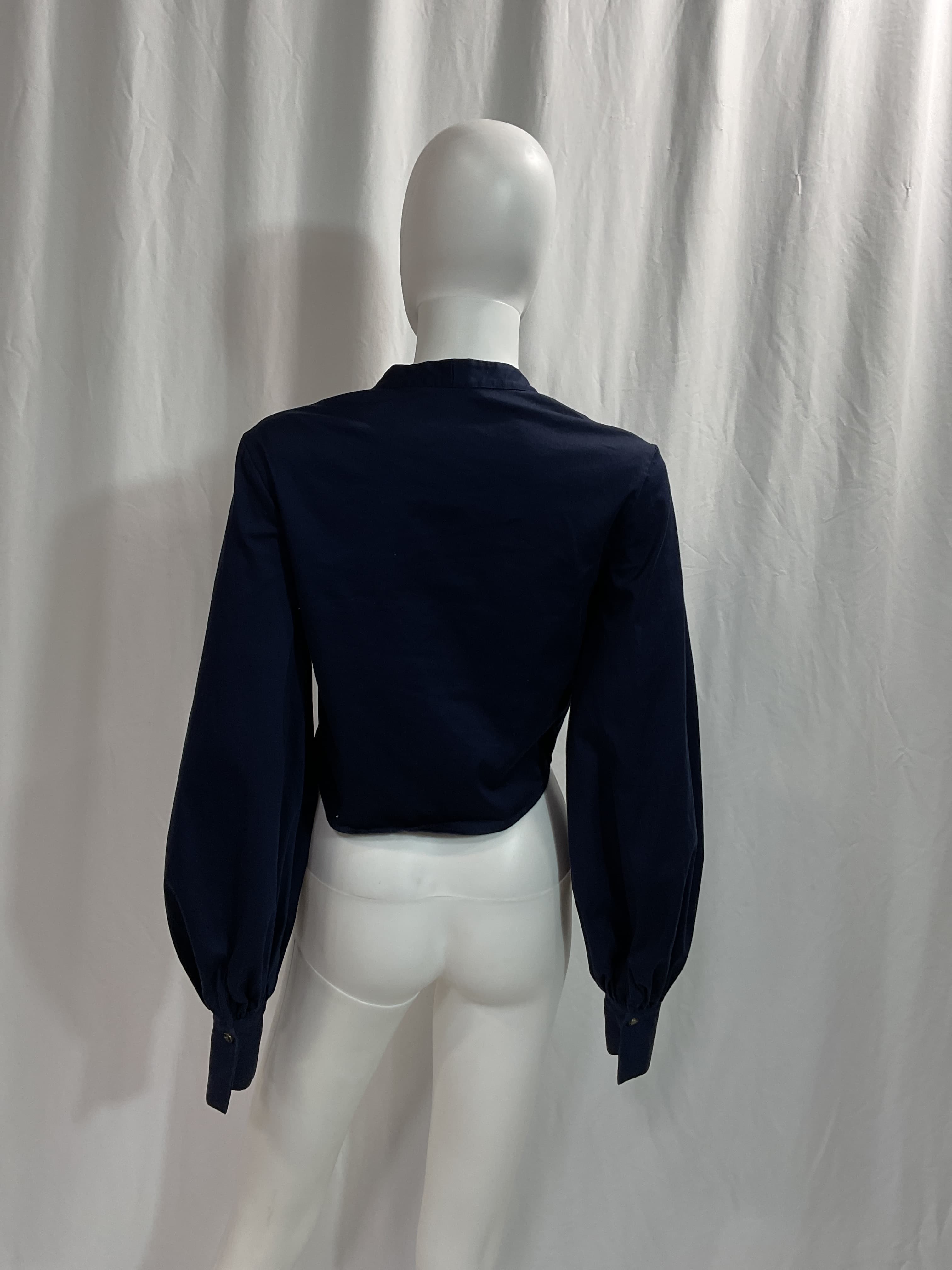 Harri Top In Navy - Image 3