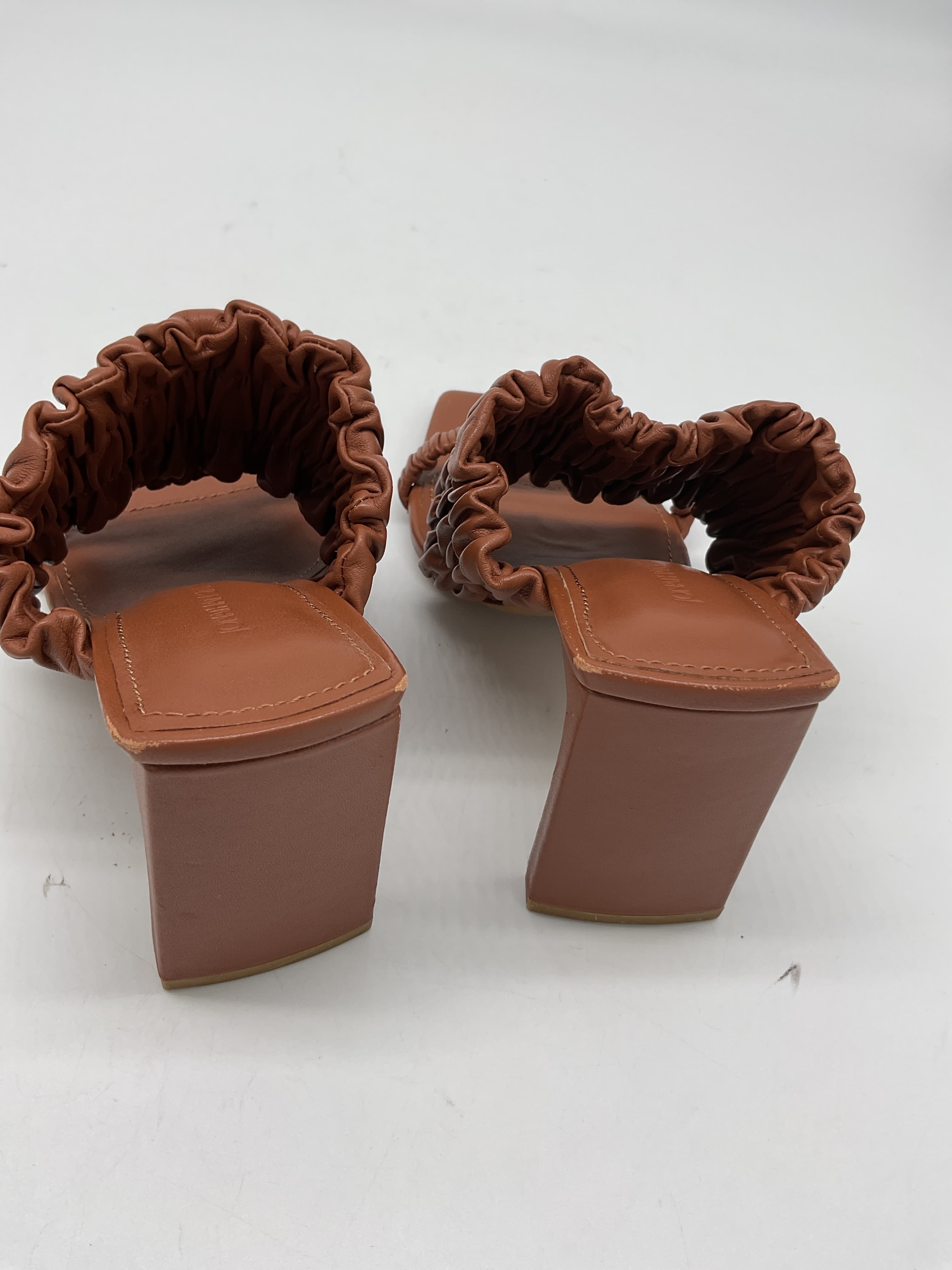 Felix Elastic Block-Heel Mules - Image 2