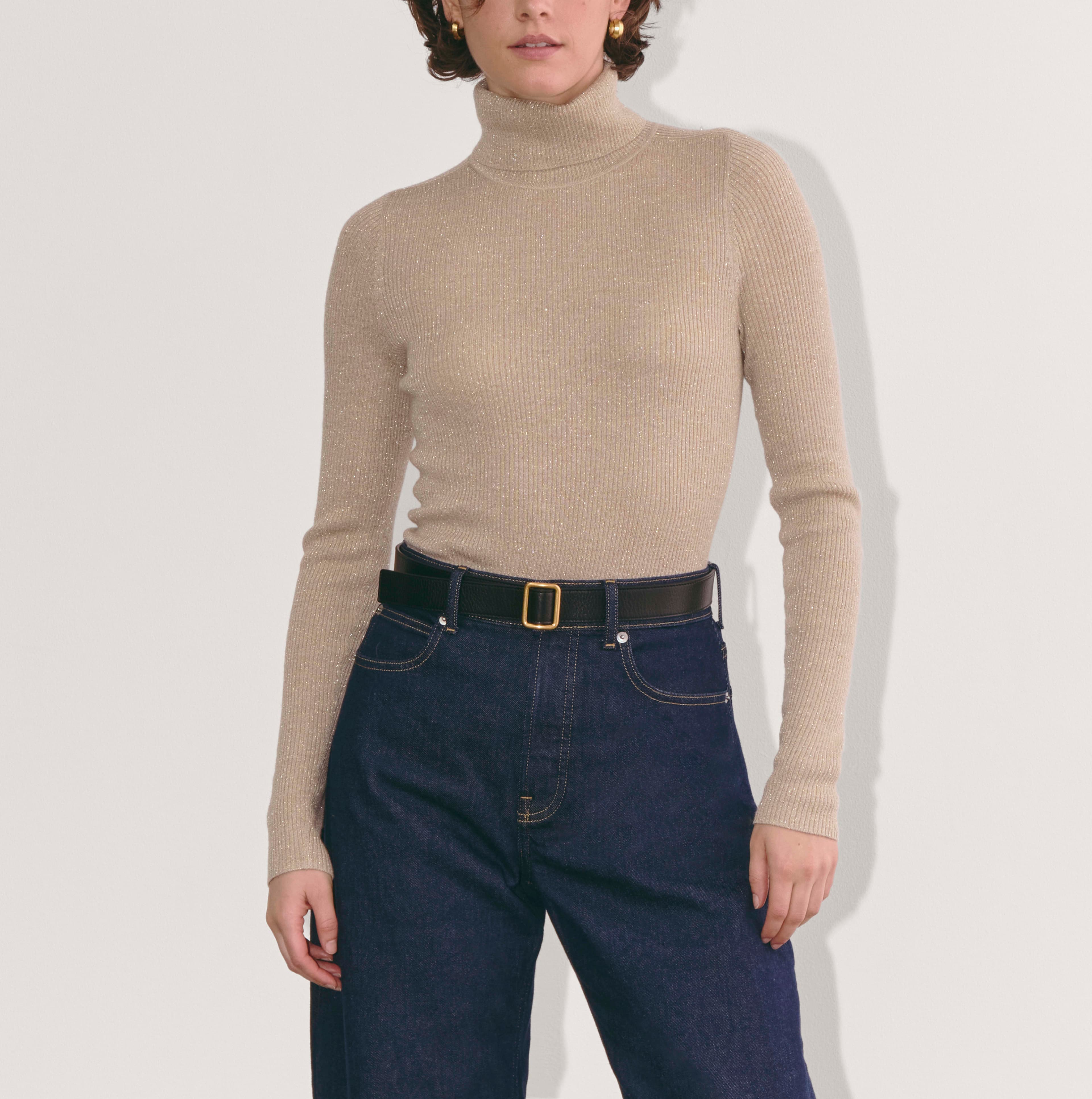 The Turtleneck In Lurex Merino - Image 2