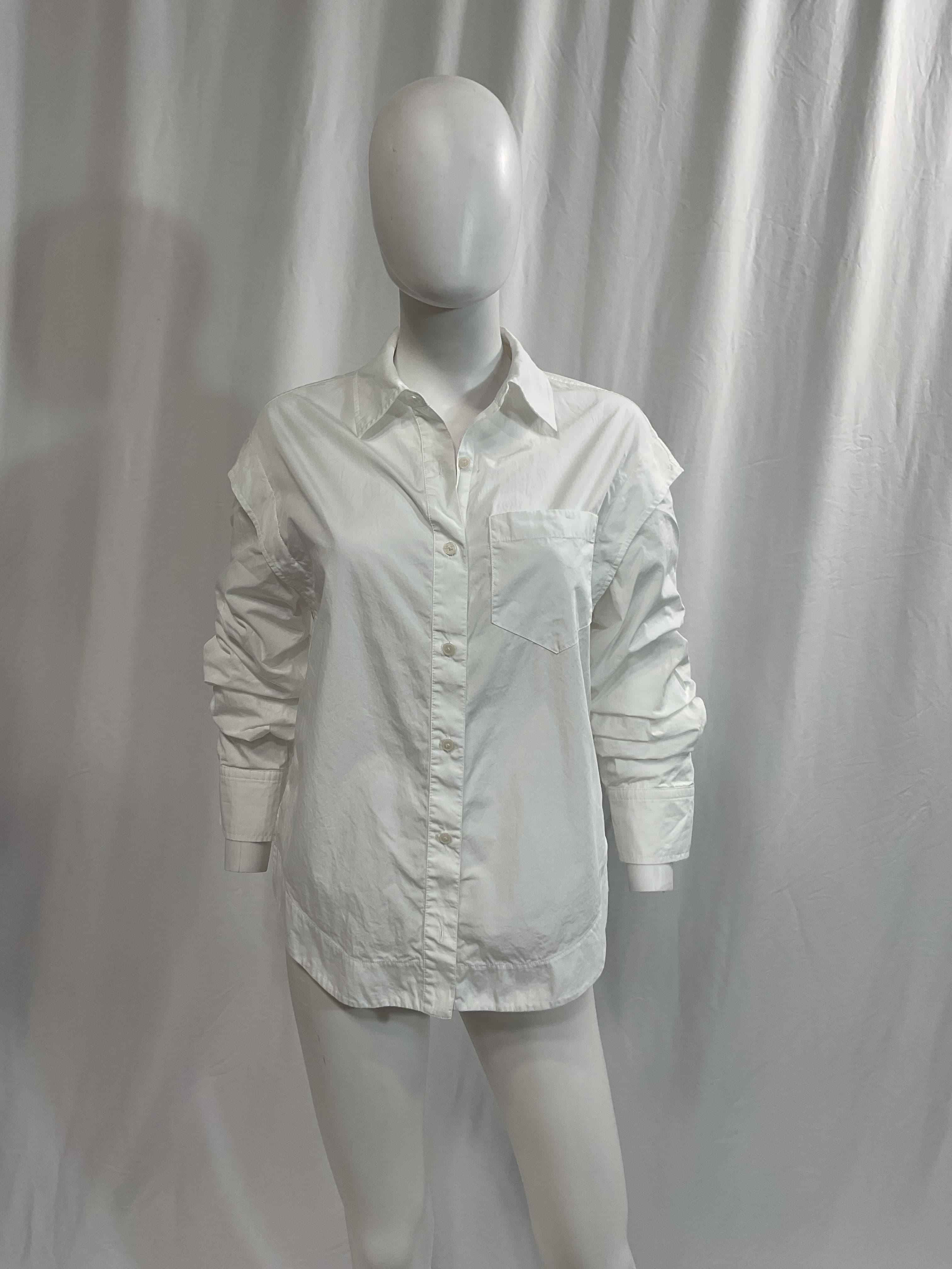 Marley Ruched Sleeve Button Down Shirt - Image 4
