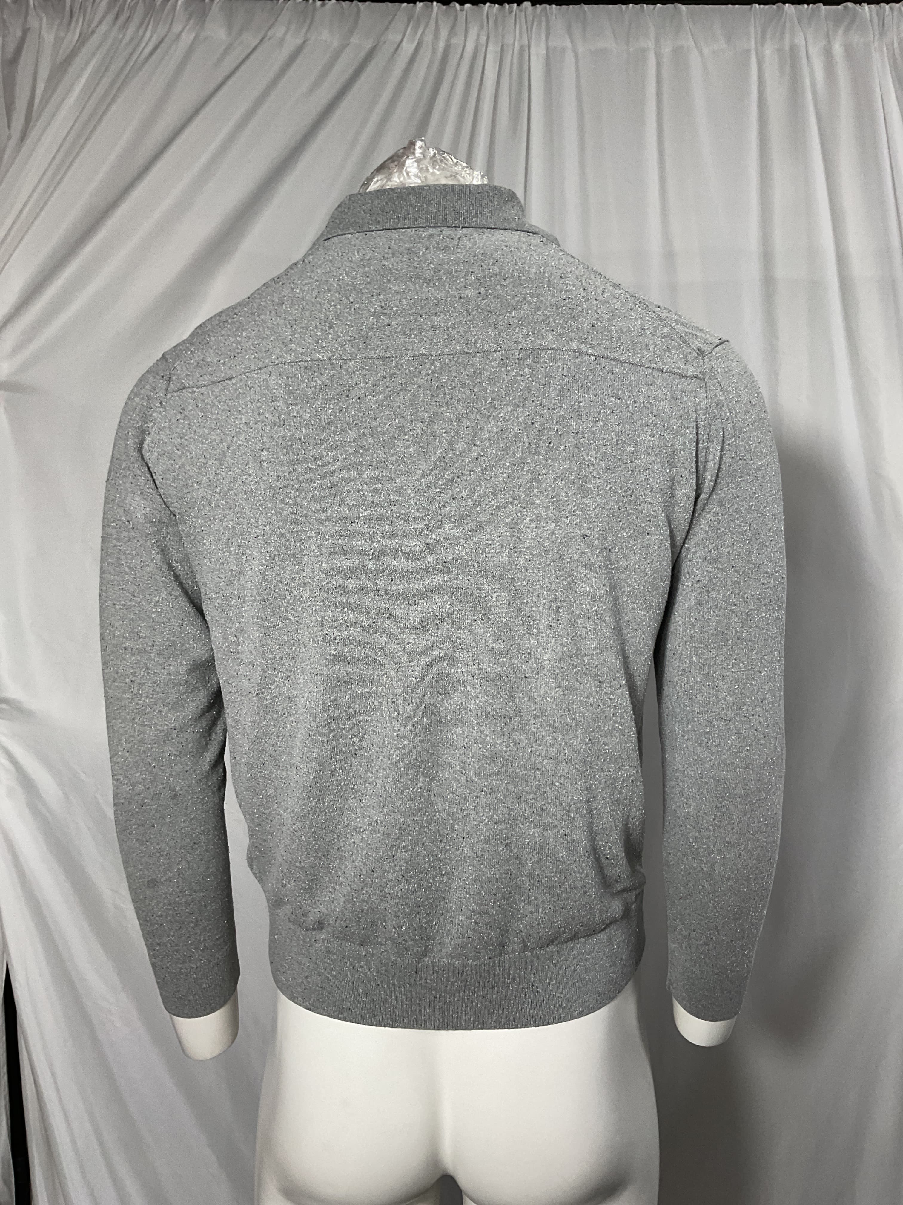 Open-Collar Knitted Silk Polo Shirt - Image 4