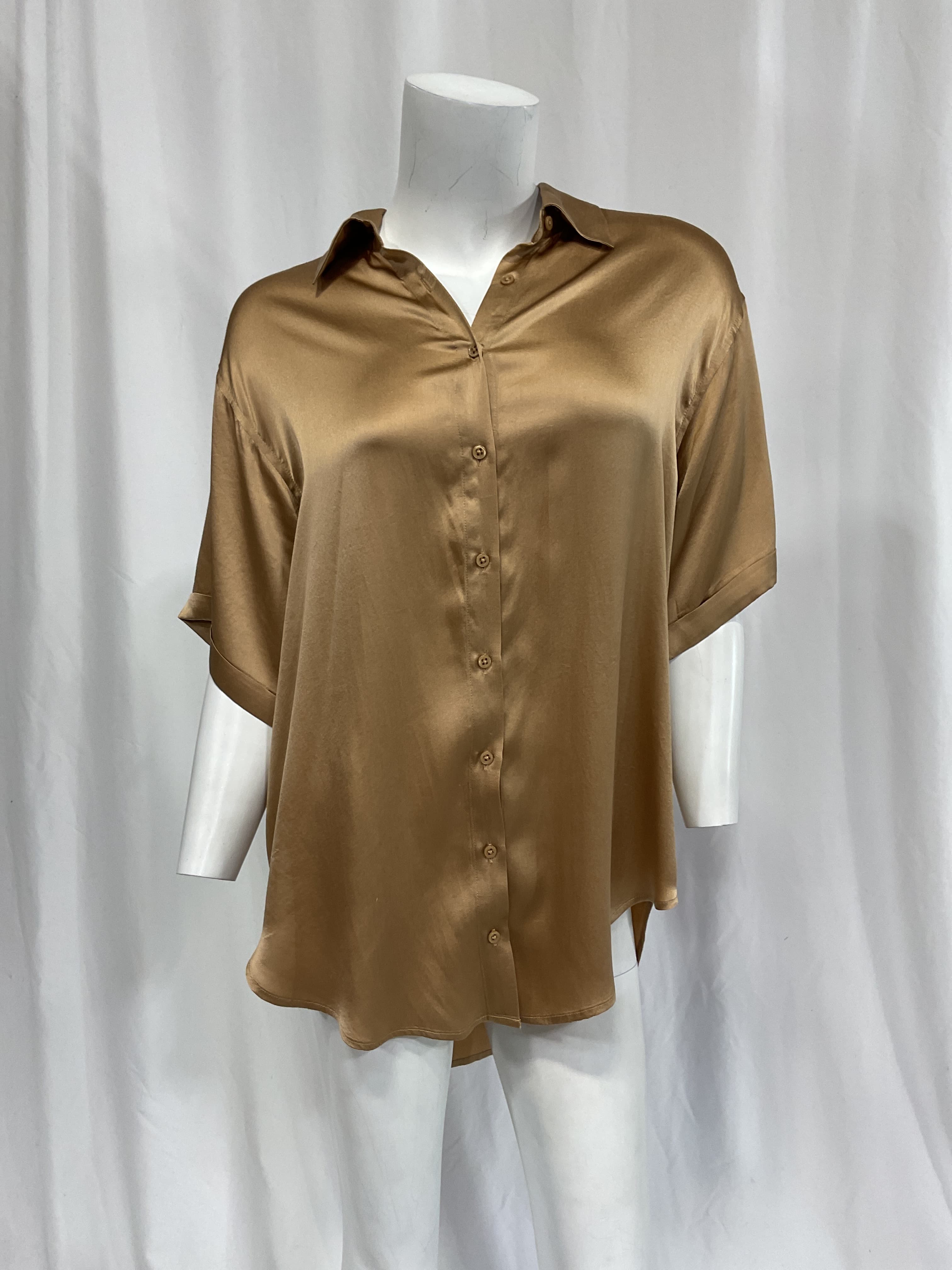 Fifi Short Sleeve Silk Shirt - Image 3