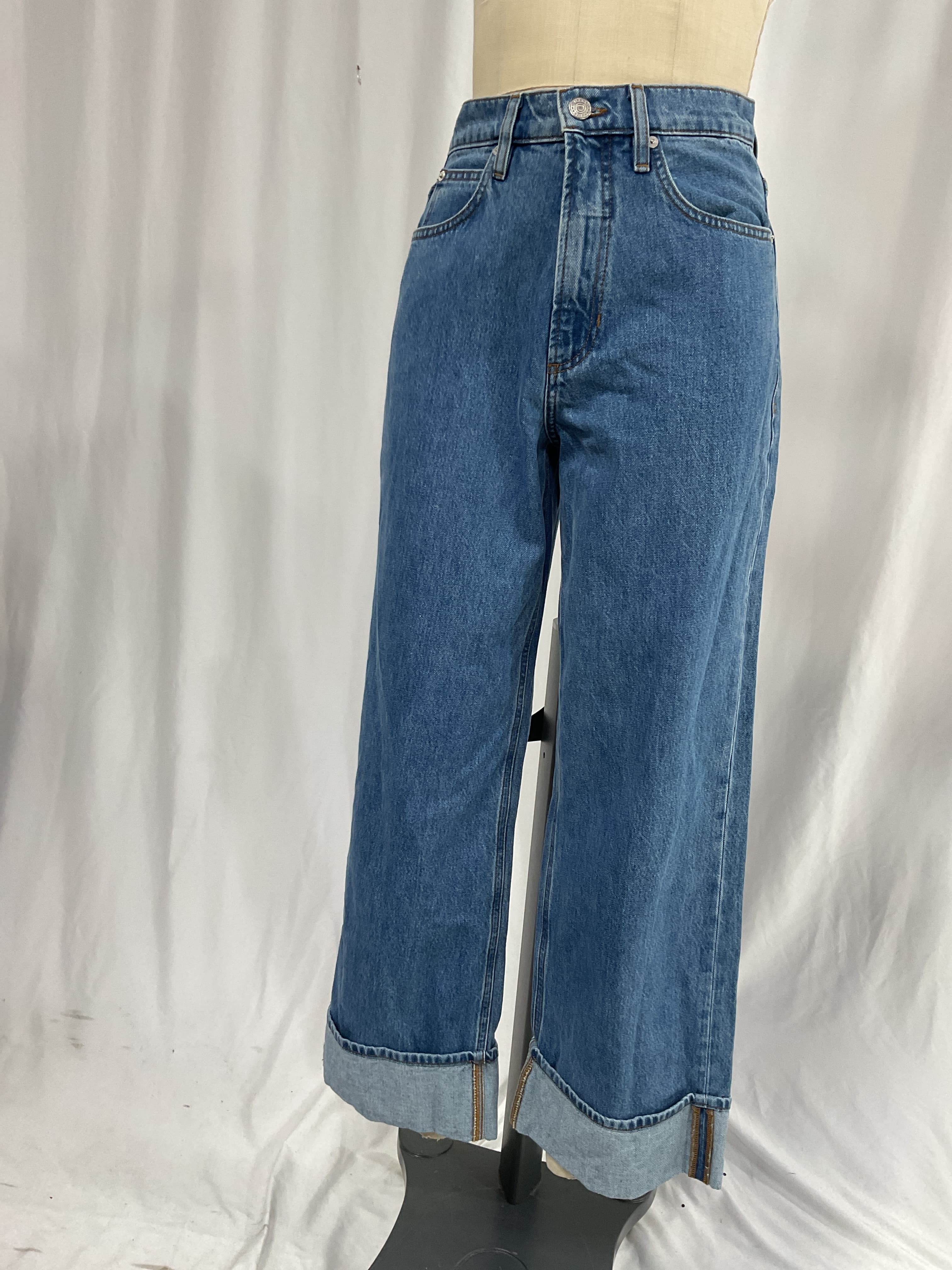 Rolled High Rise Wide Leg - Image 4