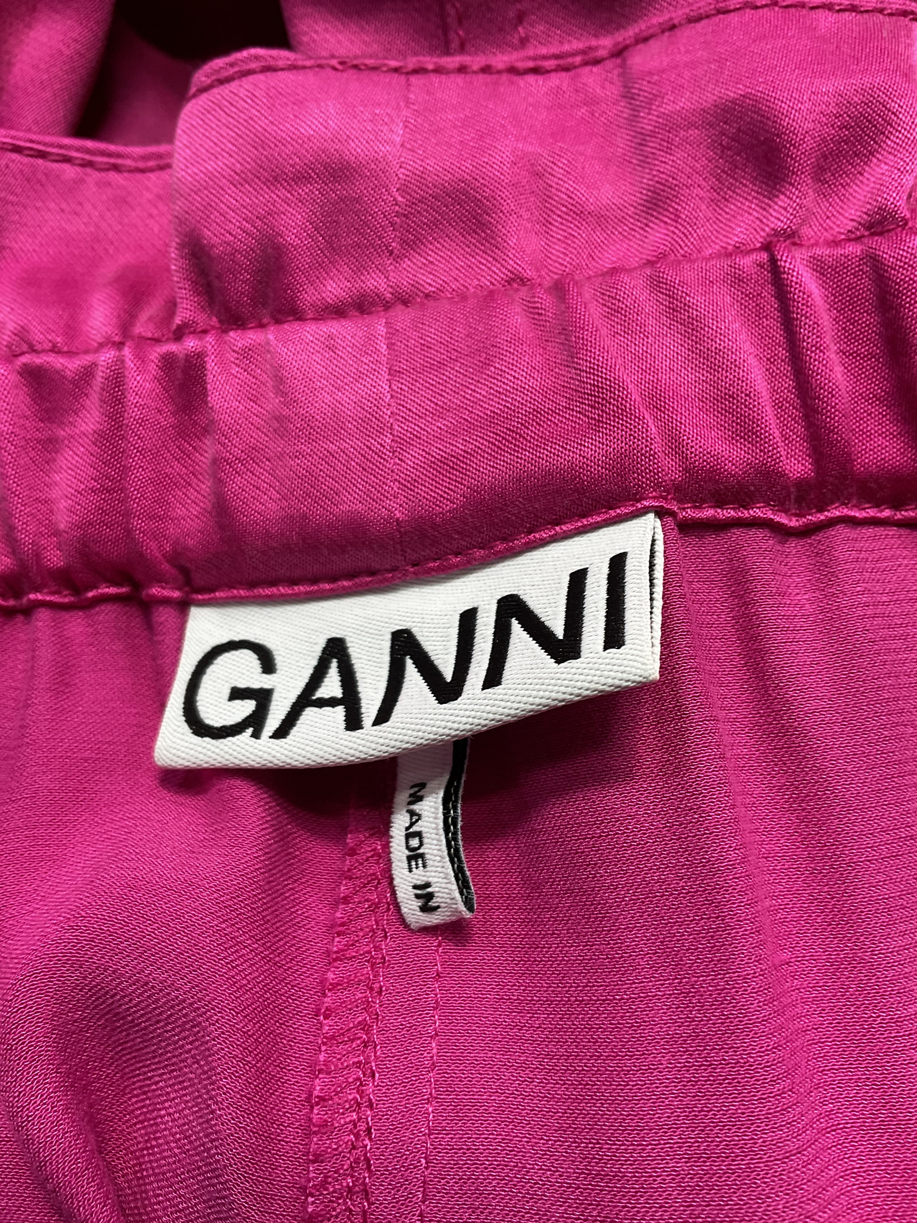Pink Washed Satin Pocket Pants - Image 4
