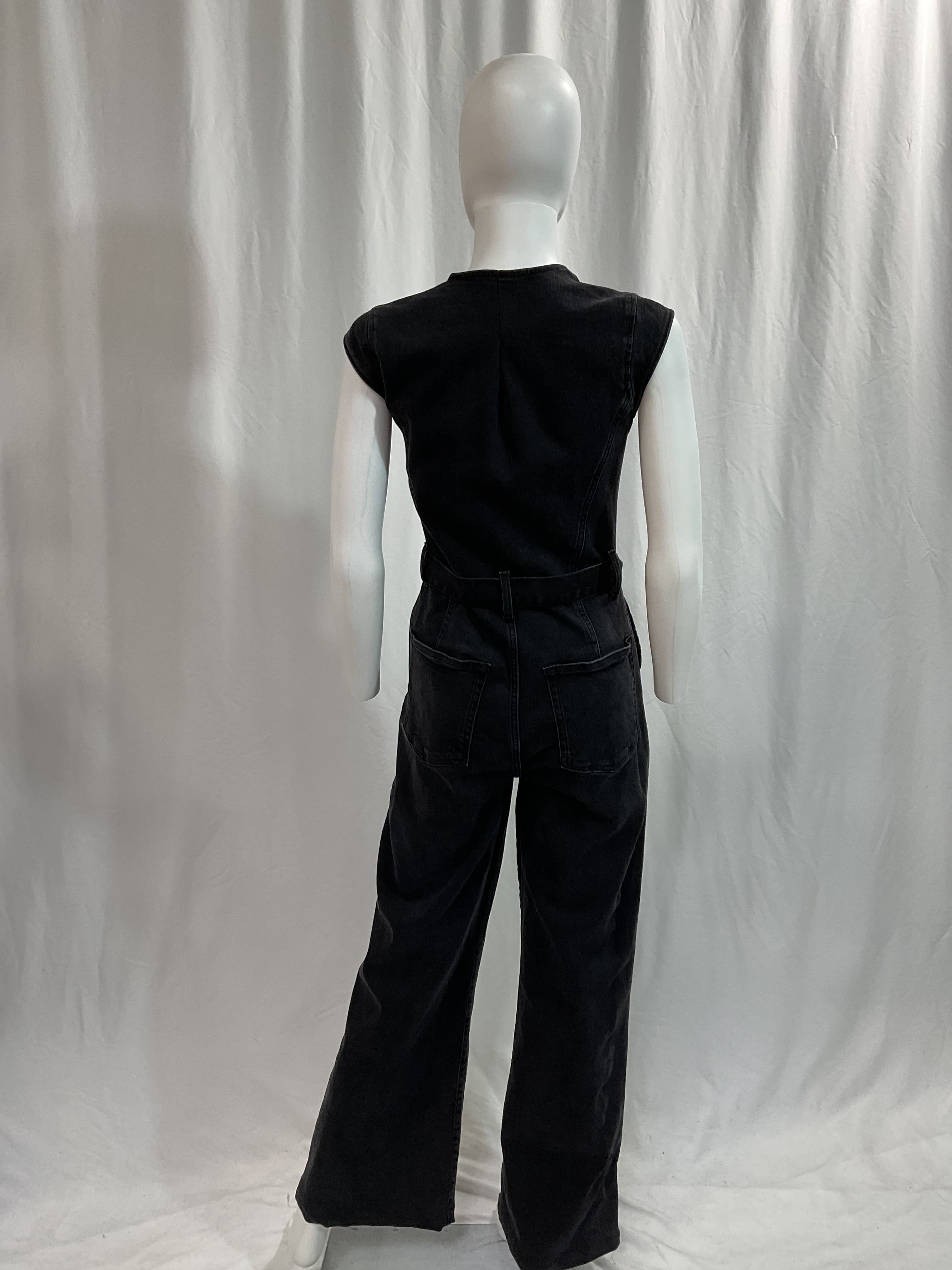 Calypso Wide Leg Denim Jumpsuit - Image 2