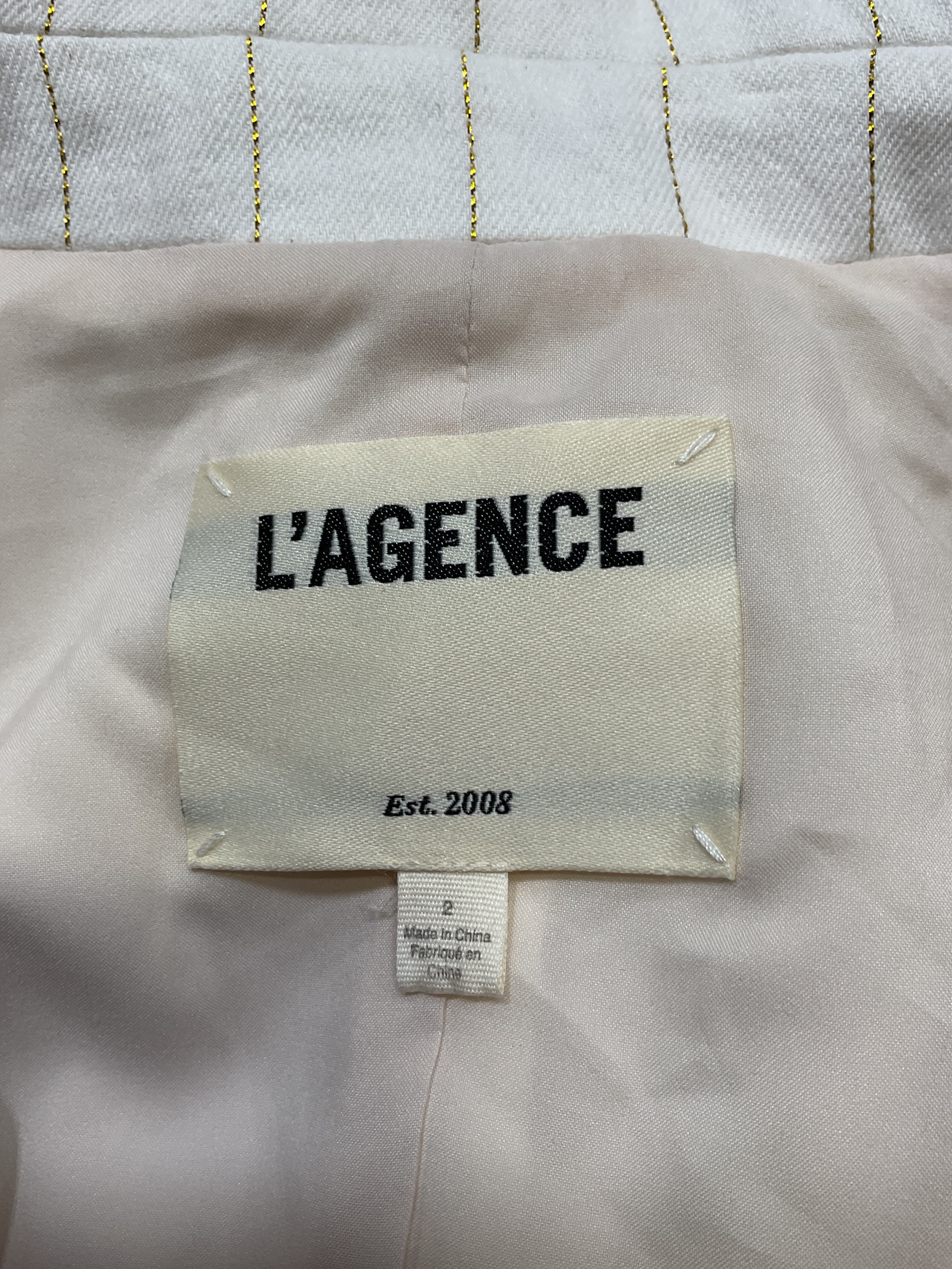 Fable Pinstripe Double-Breasted Linen Blend Vest - Image 4