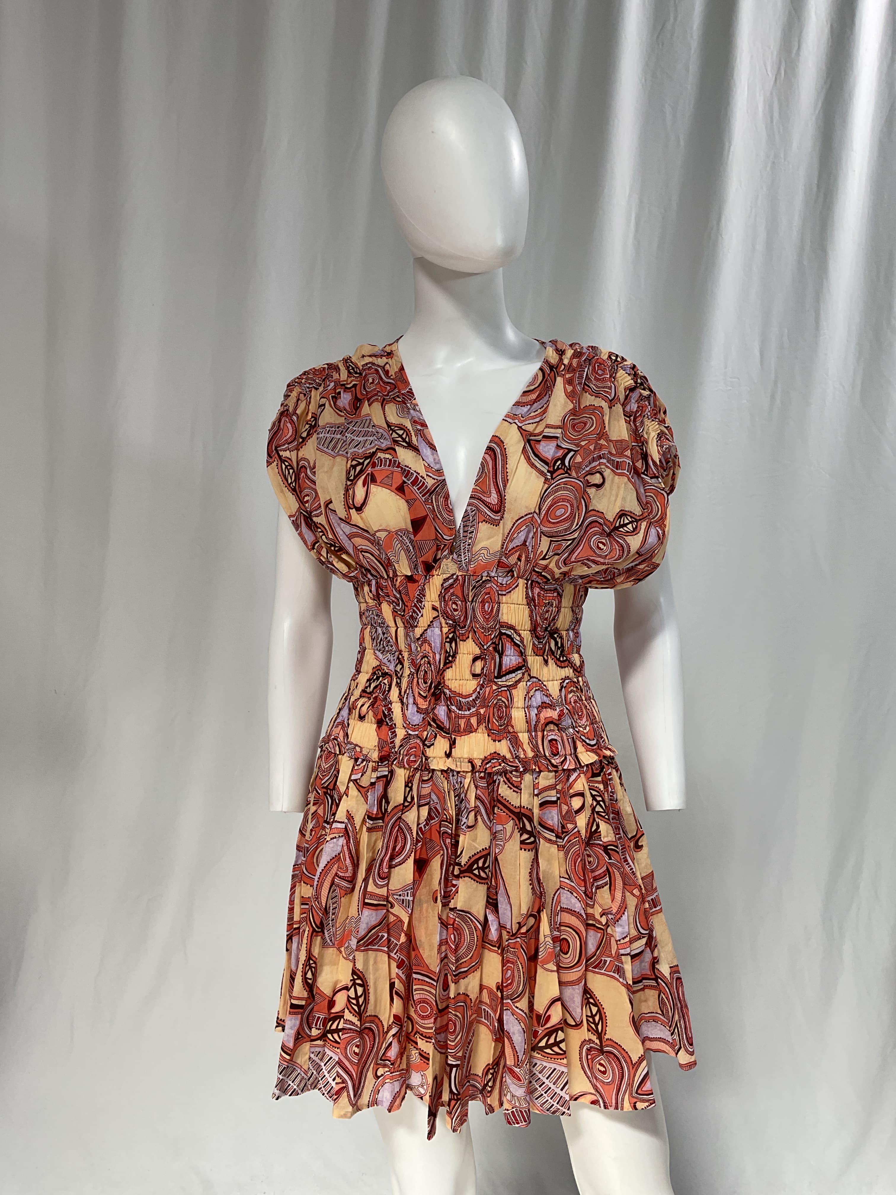 Luna Print Cotton Dress - Image 2