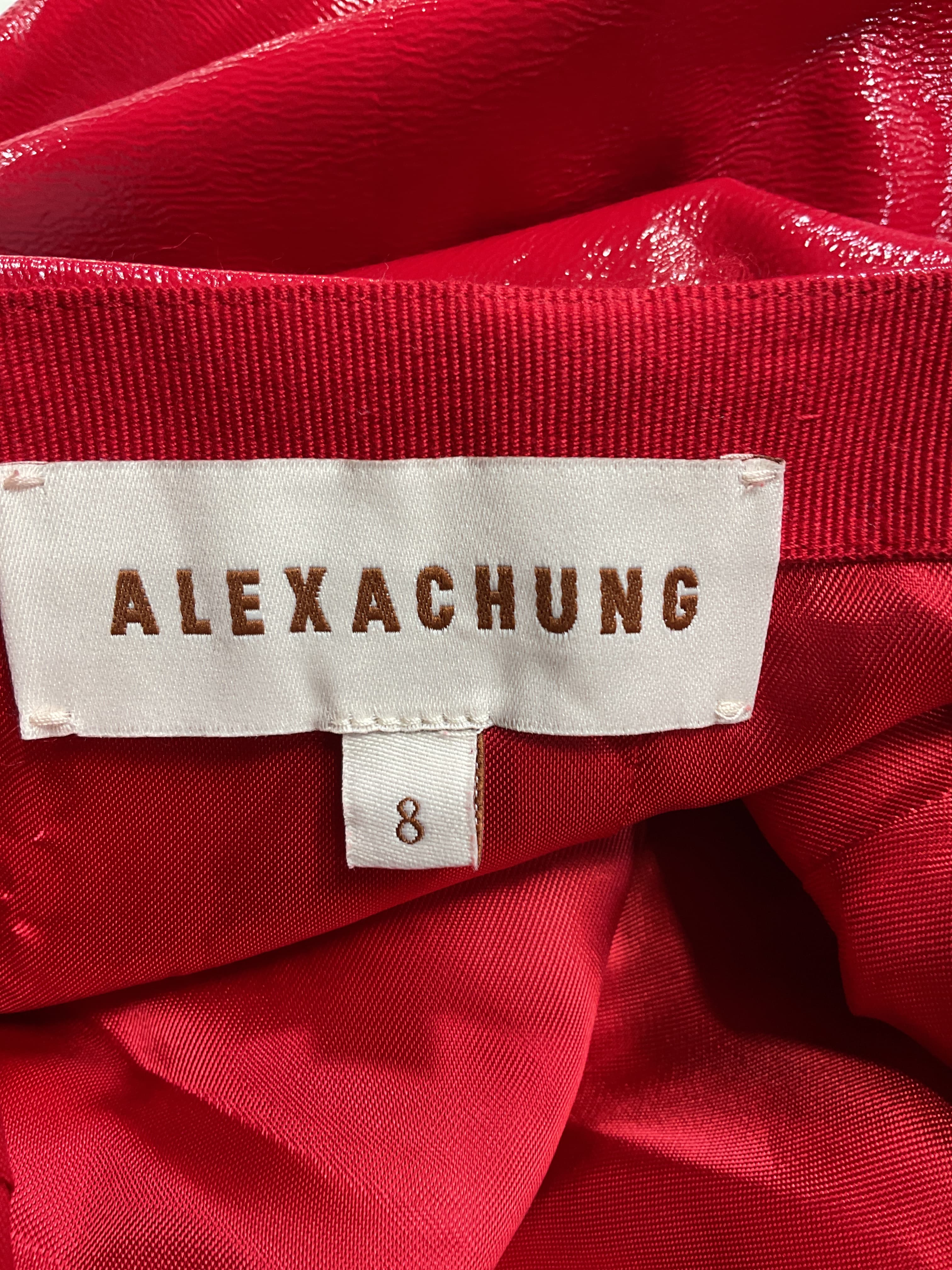 Faux Patent-Leather Mini Skirt - Image 3