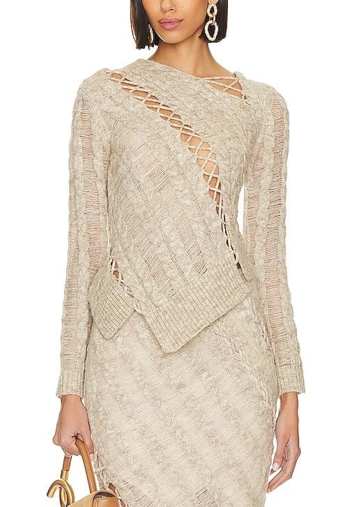 Garnet Top In Tawn Multi - Image 1
