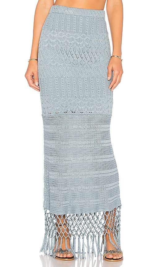 House Of Harlow 1960 X Revolve Sandra Skirt In Dusty Blue - Image 1
