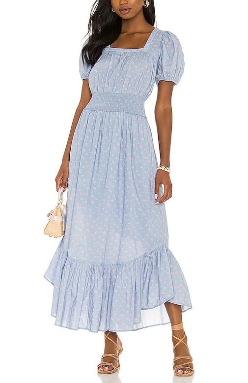 Loveshackfancy X Revolve Begonia Dress In Blue Baby Pomme - Image 1