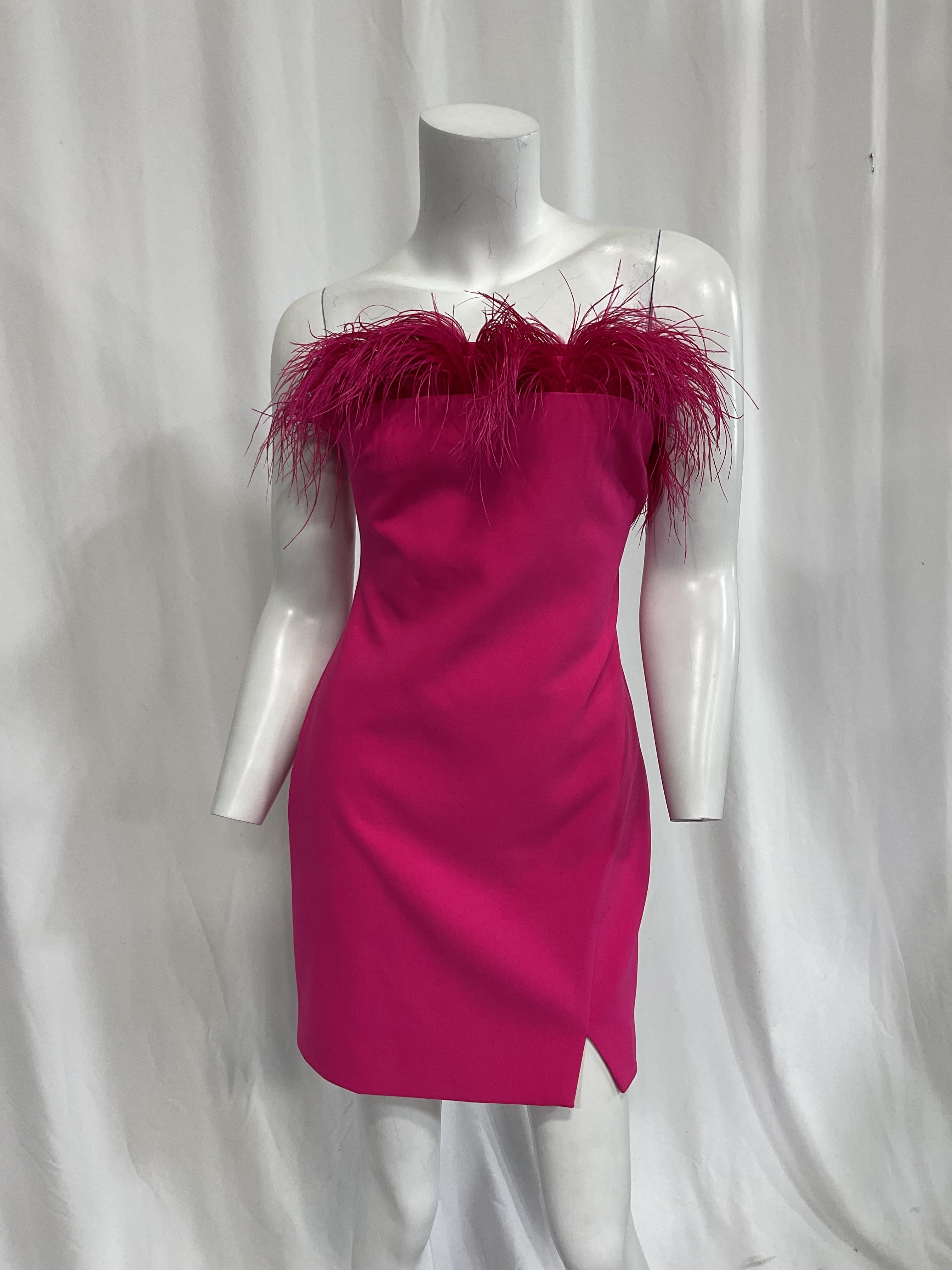 Katy Dress In Fuchsia - Image 2