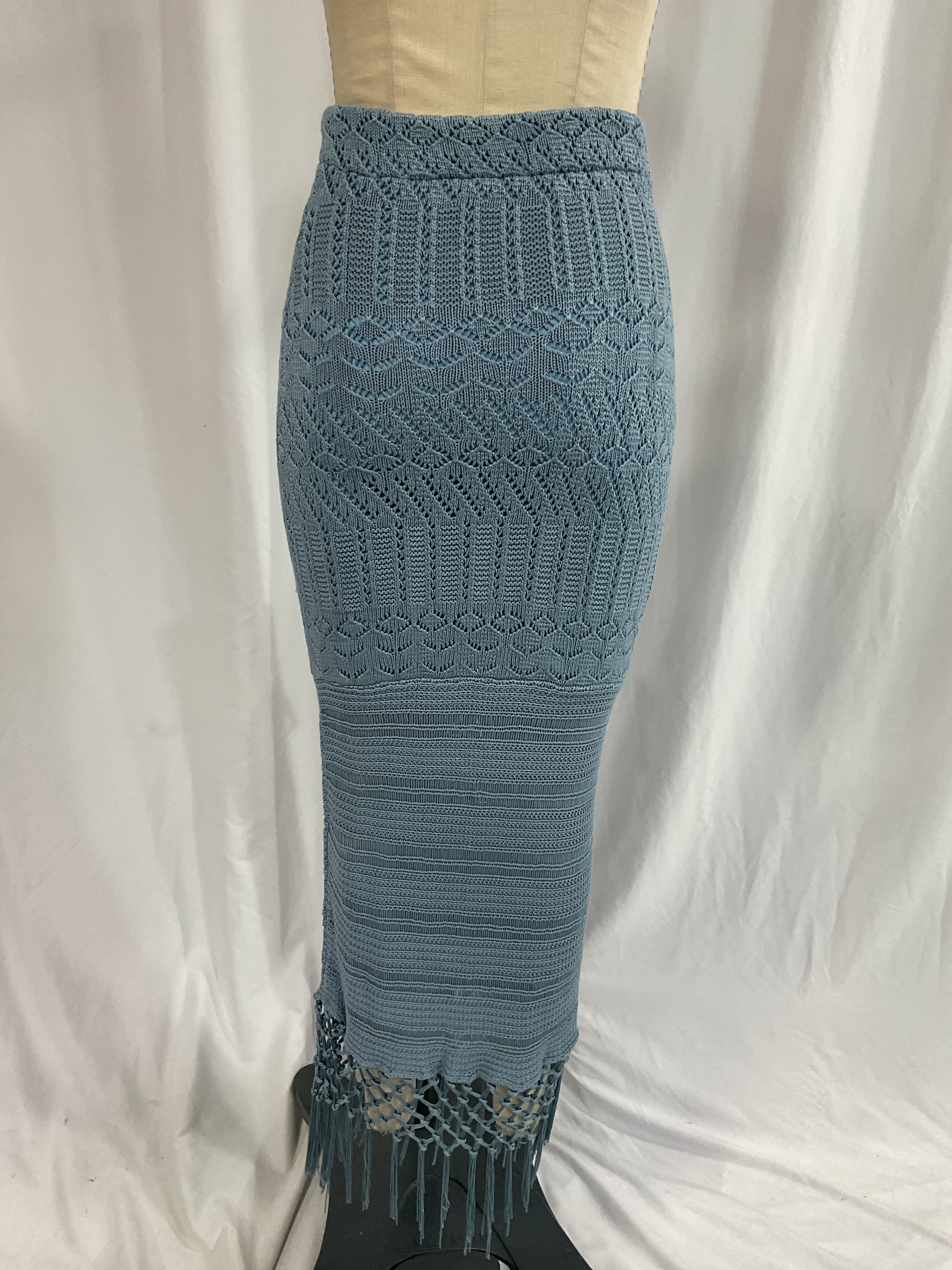 House Of Harlow 1960 X Revolve Sandra Skirt In Dusty Blue - Image 2