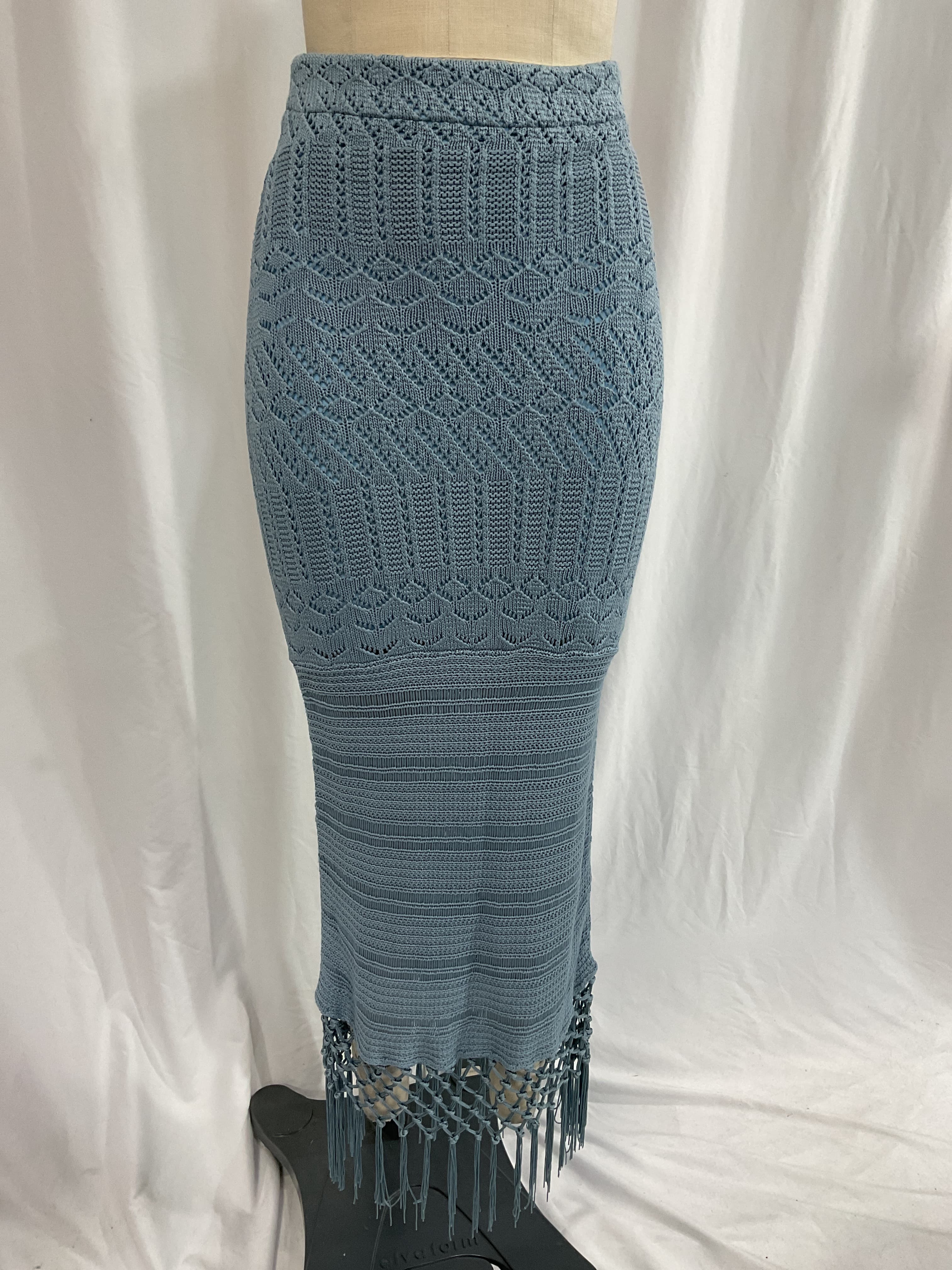 House Of Harlow 1960 X Revolve Sandra Skirt In Dusty Blue - Image 4