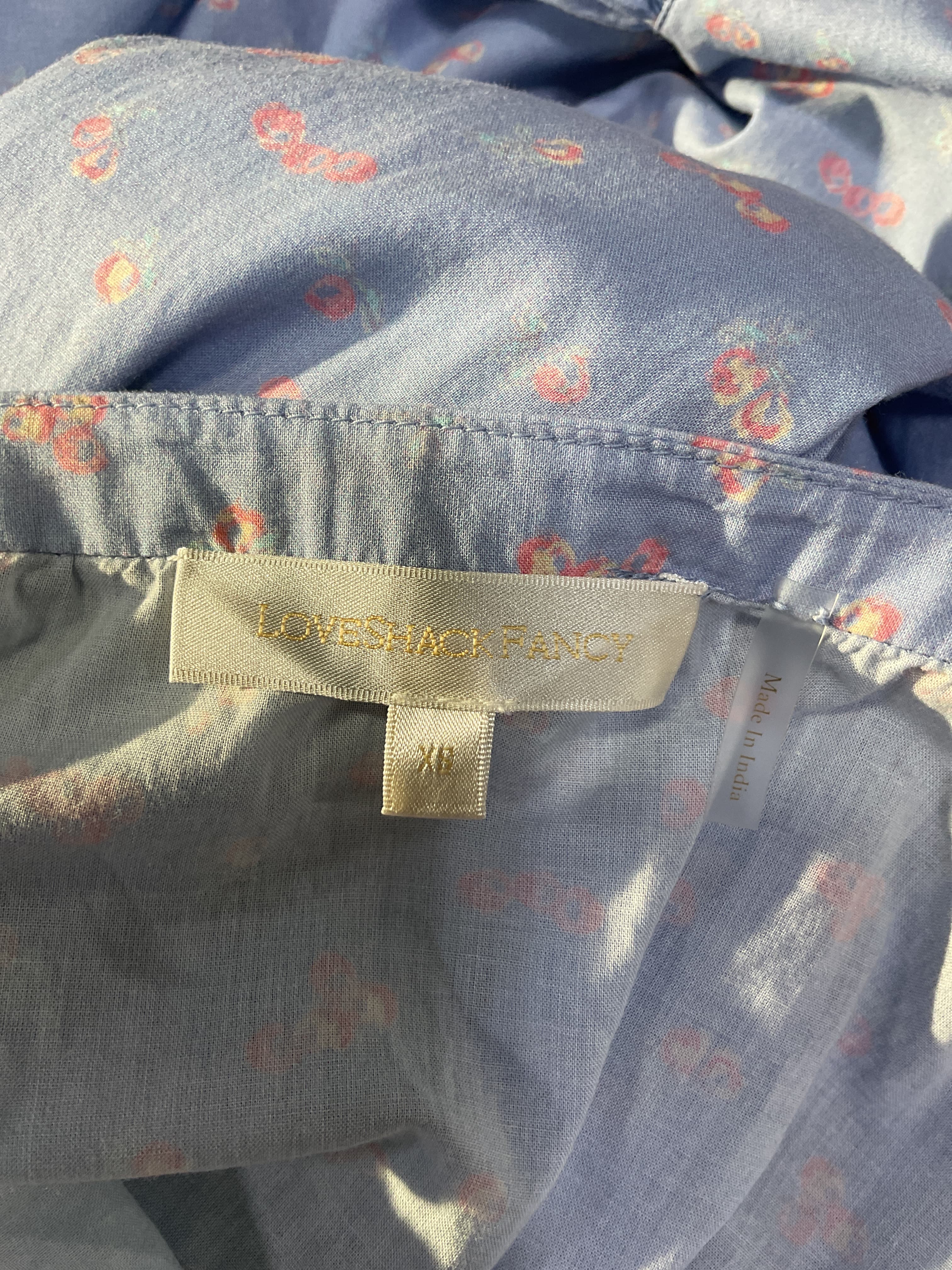 Loveshackfancy X Revolve Begonia Dress In Blue Baby Pomme - Image 3