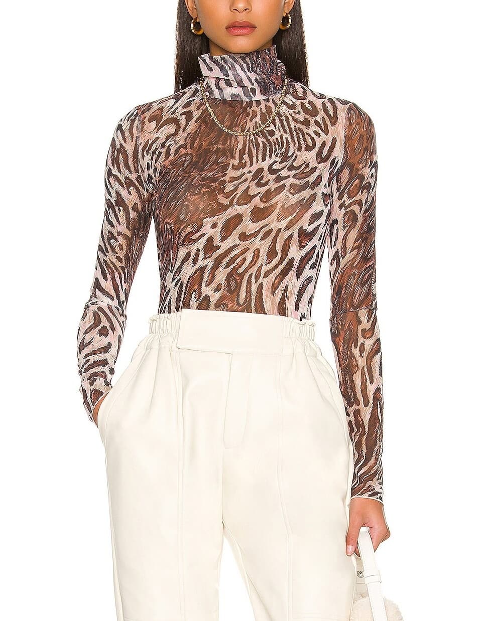 Asher Recycled Mesh Long Sleeve Top - Image 1