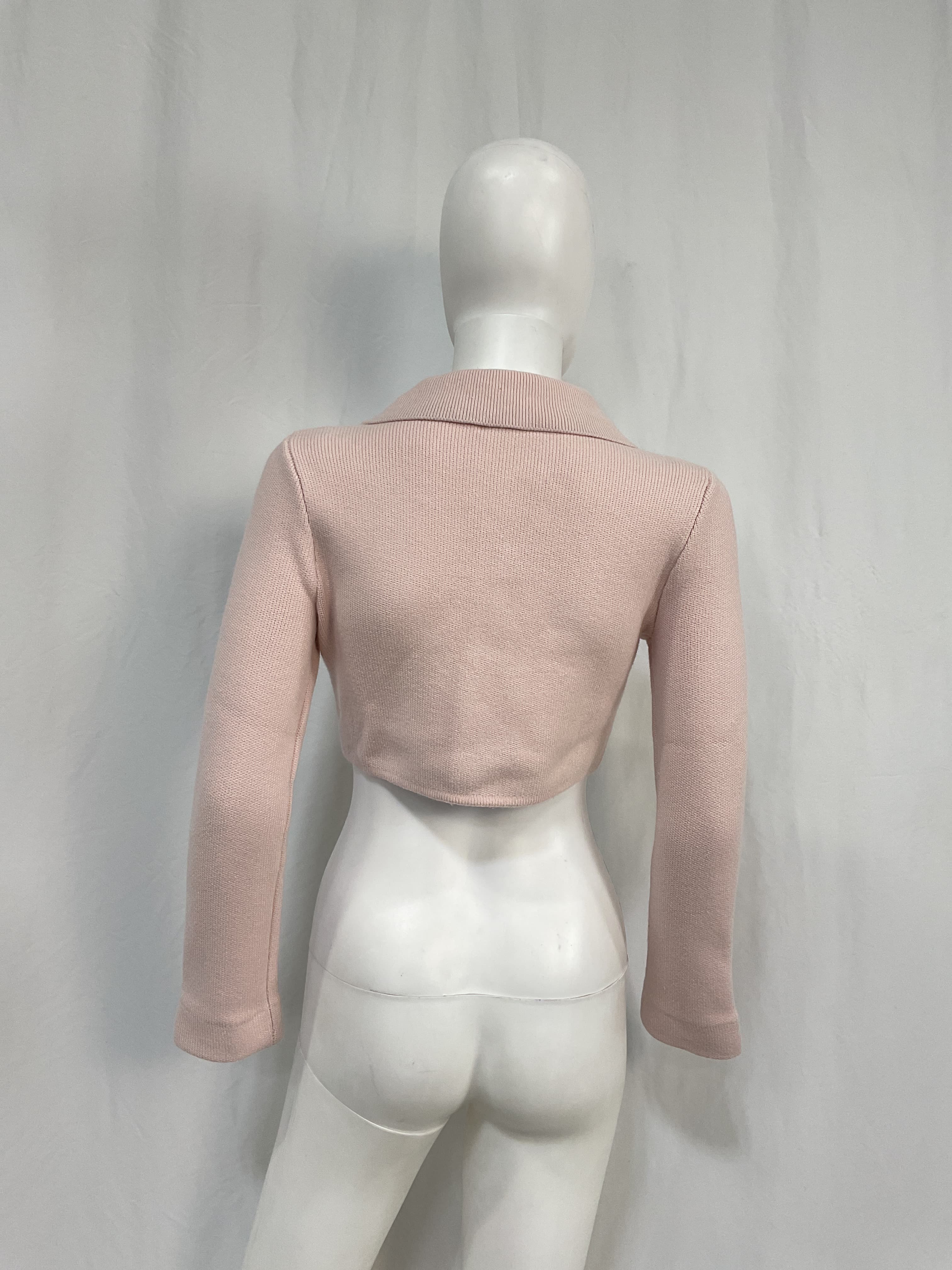 Solveig Cardigan In Light Pink - Image 4