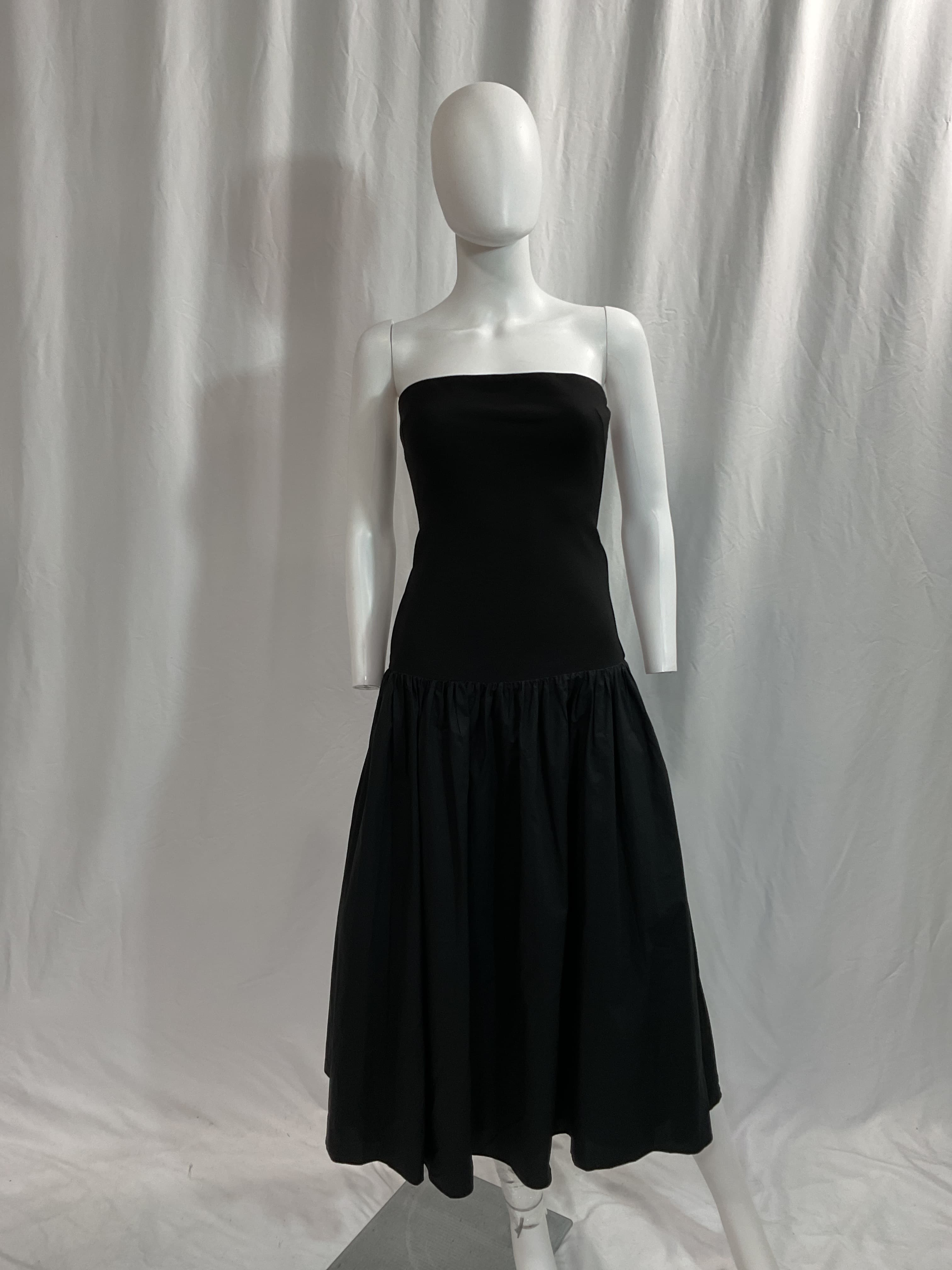 Jaxon Drop Waist Broomstick Pleated In Black - Image 3