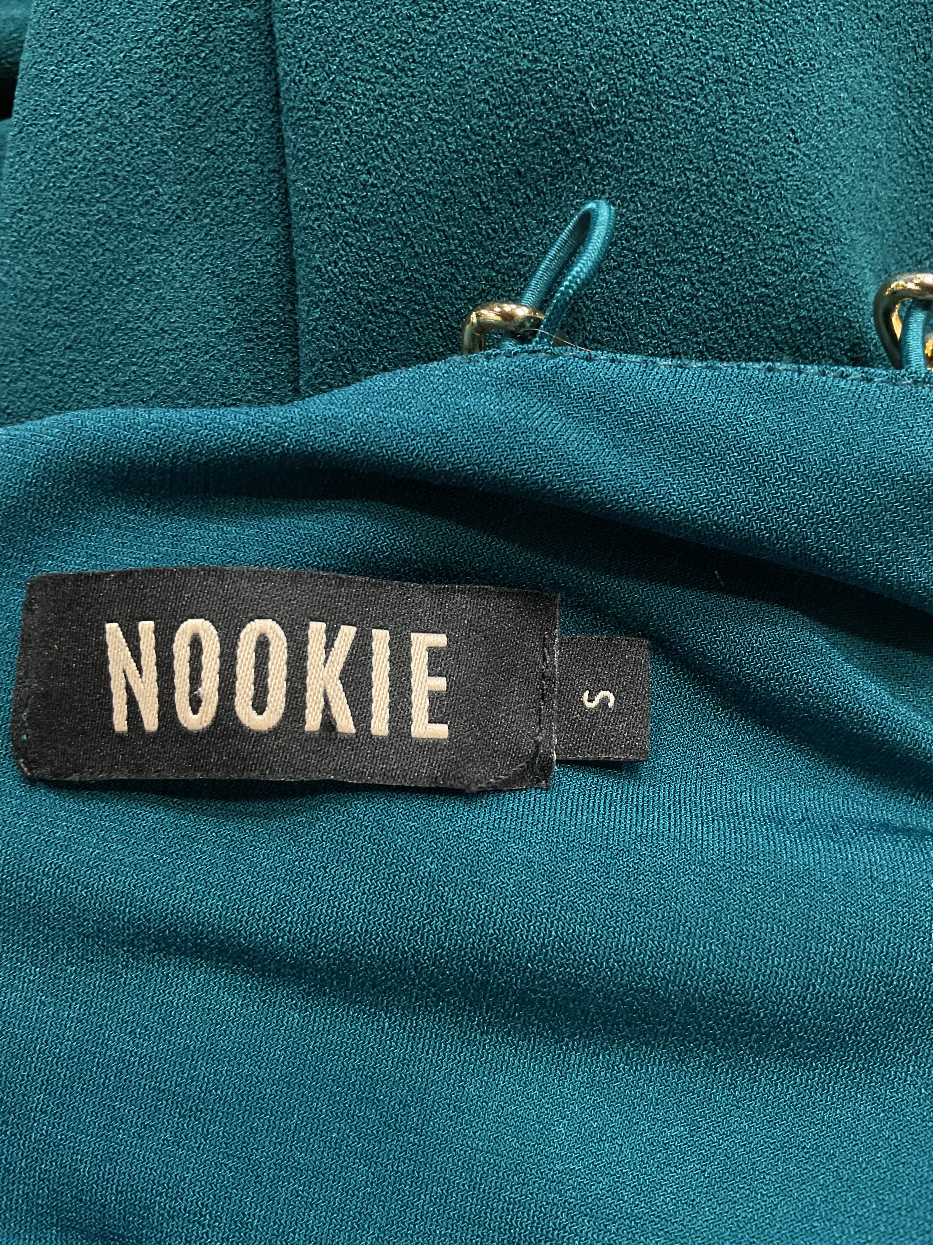Estella One Shoulder Gown In Teal - Image 4
