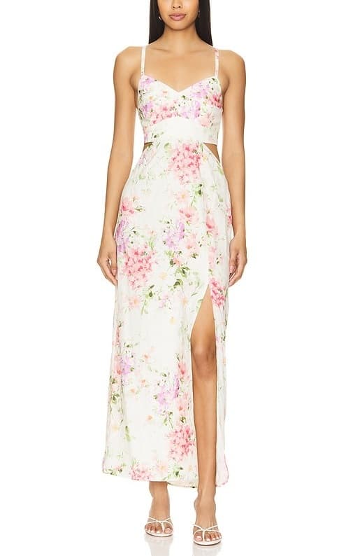 Saba Dress In Soft Kiss Ivory - Image 1