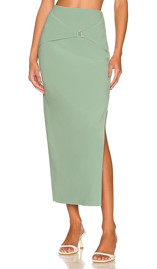Ivy Skirt In Moss - Image 1