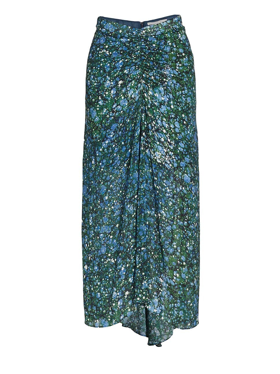 Limani Bubble-Print Ruched Skirt - Image 1