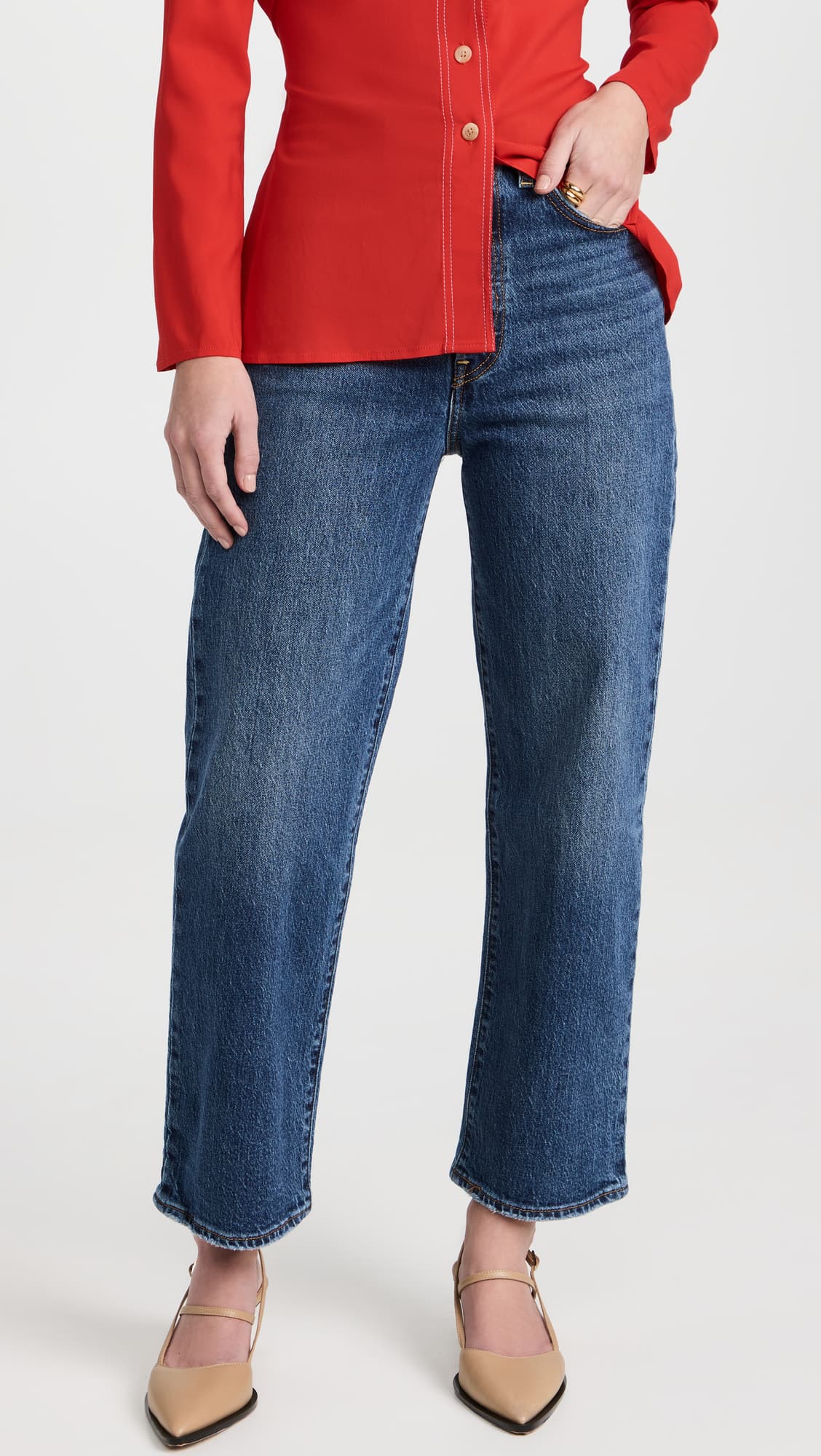 Ribcage Straight Ankle Jeans - Image 2