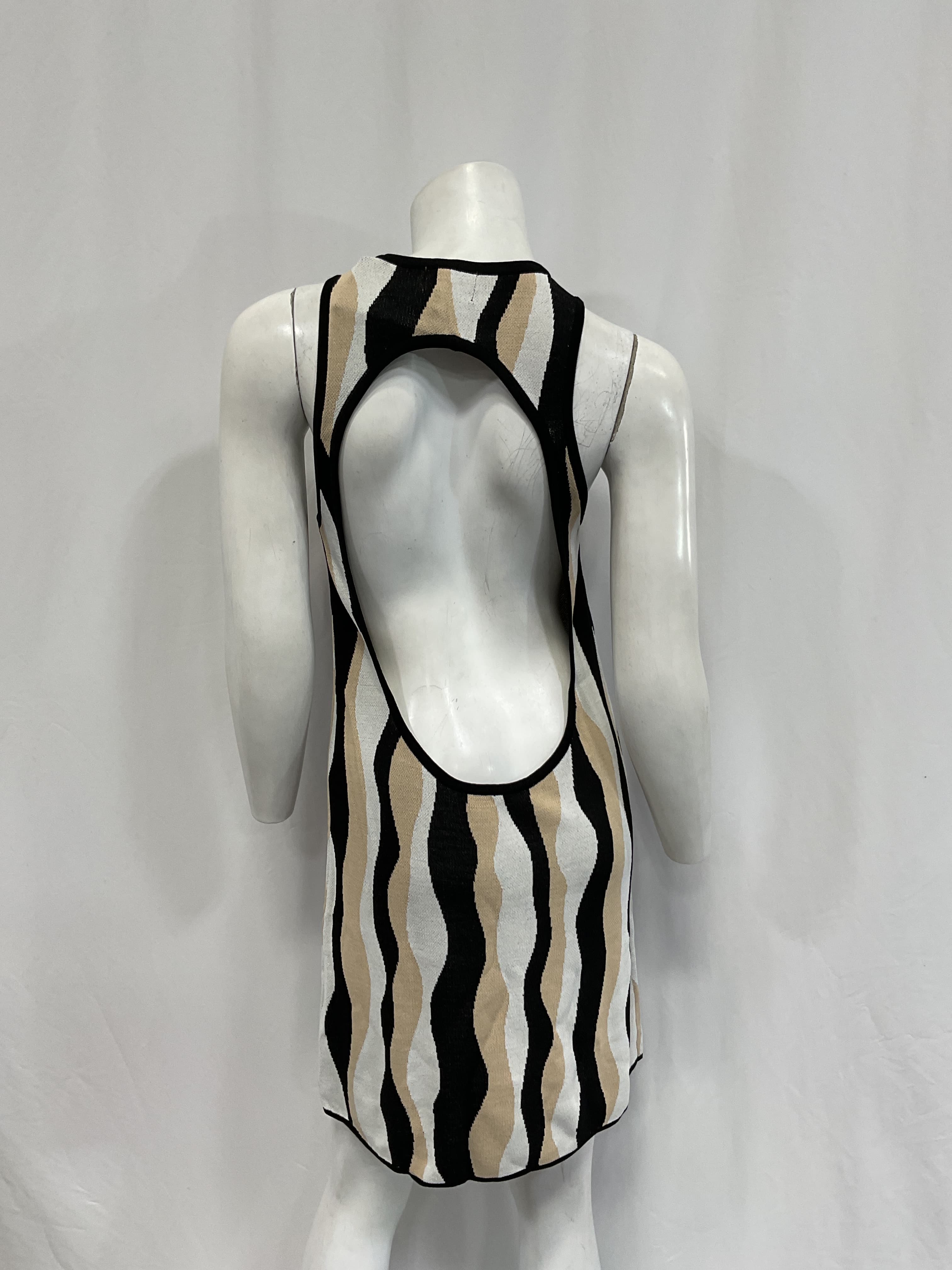 Sweeney Sweater Dress In Squiggle Stripe - Image 2