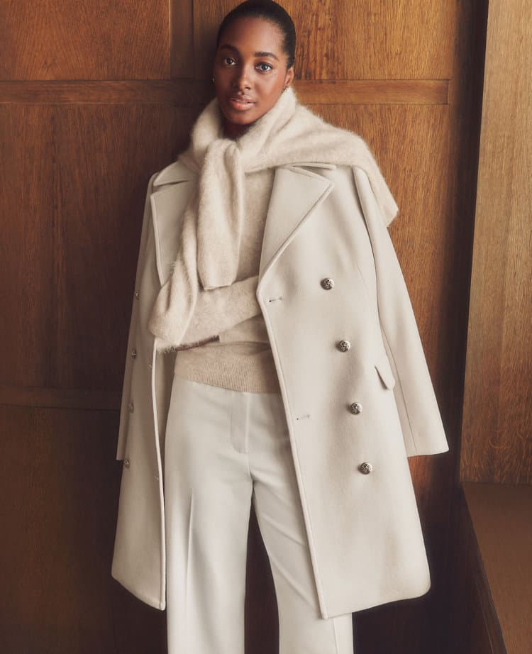 Notch Collar Coat - Image 1