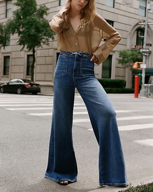 Pilcro Uptown High-Rise Wide-Leg Jeans - Image 1