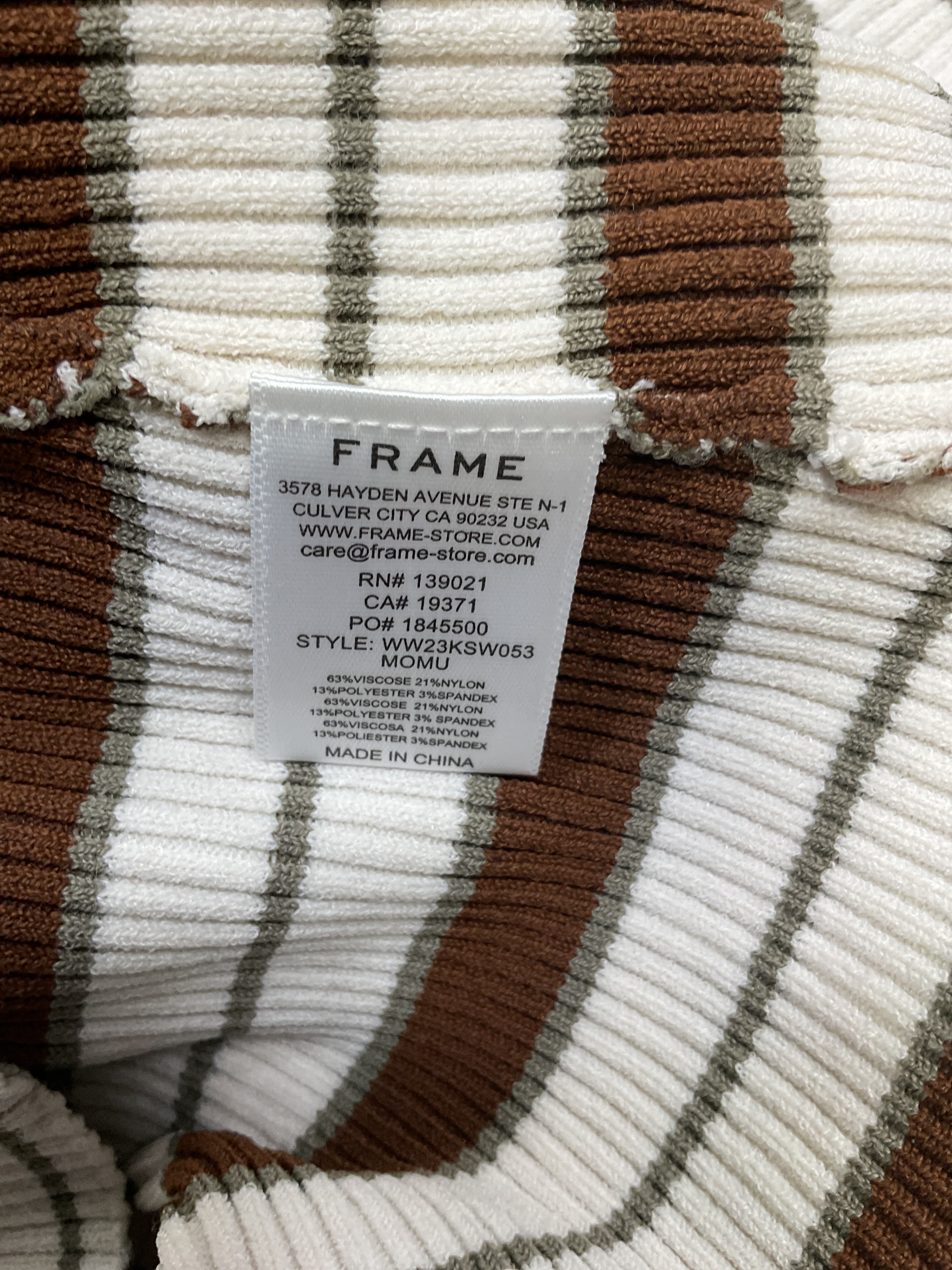 Frame Striped Crew Sweater - Image 3
