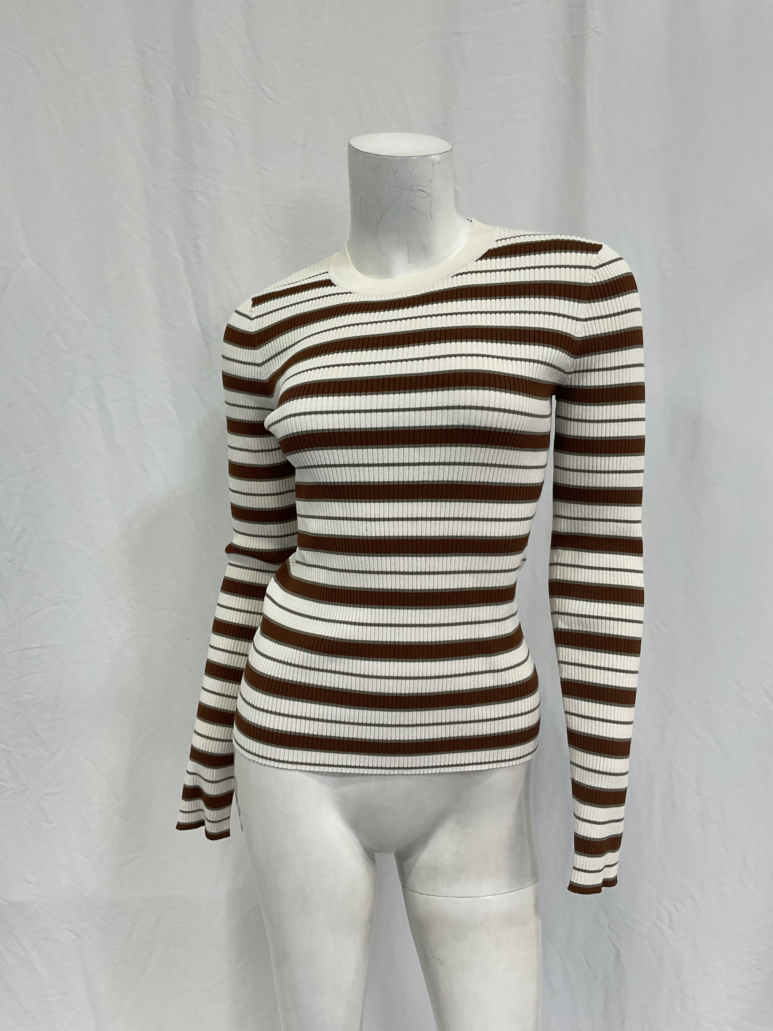 Frame Striped Crew Sweater - Image 4
