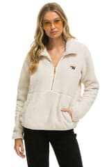 Teddy Unisex Half Zip Jacket - Image 1
