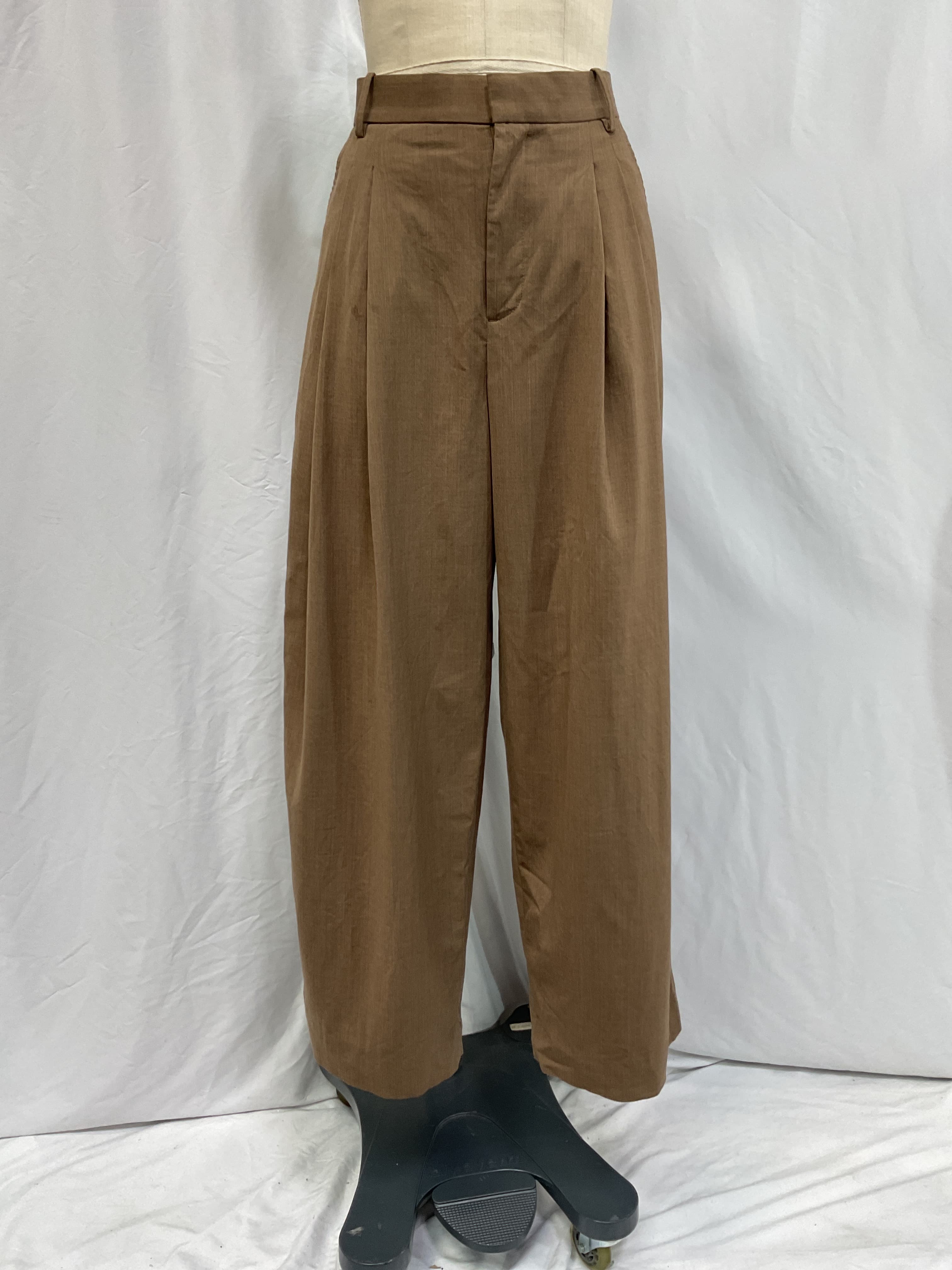 Siena Wide-Leg Italian Wool Pant - Image 2