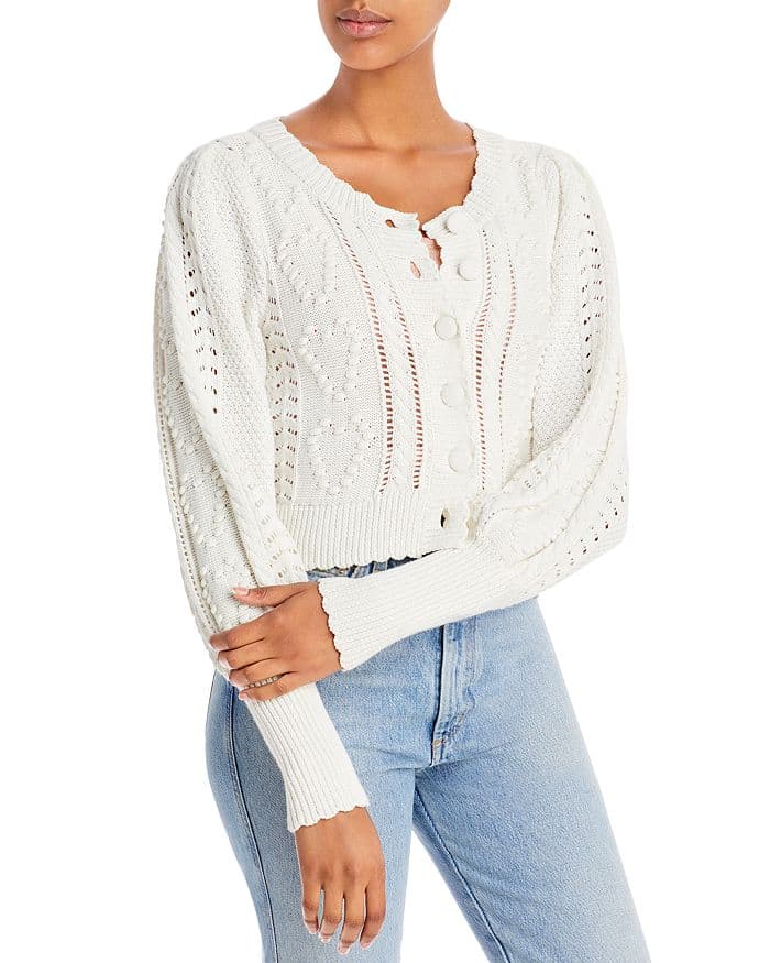 Romeo Cropped Cardigan Sweater - Image 1